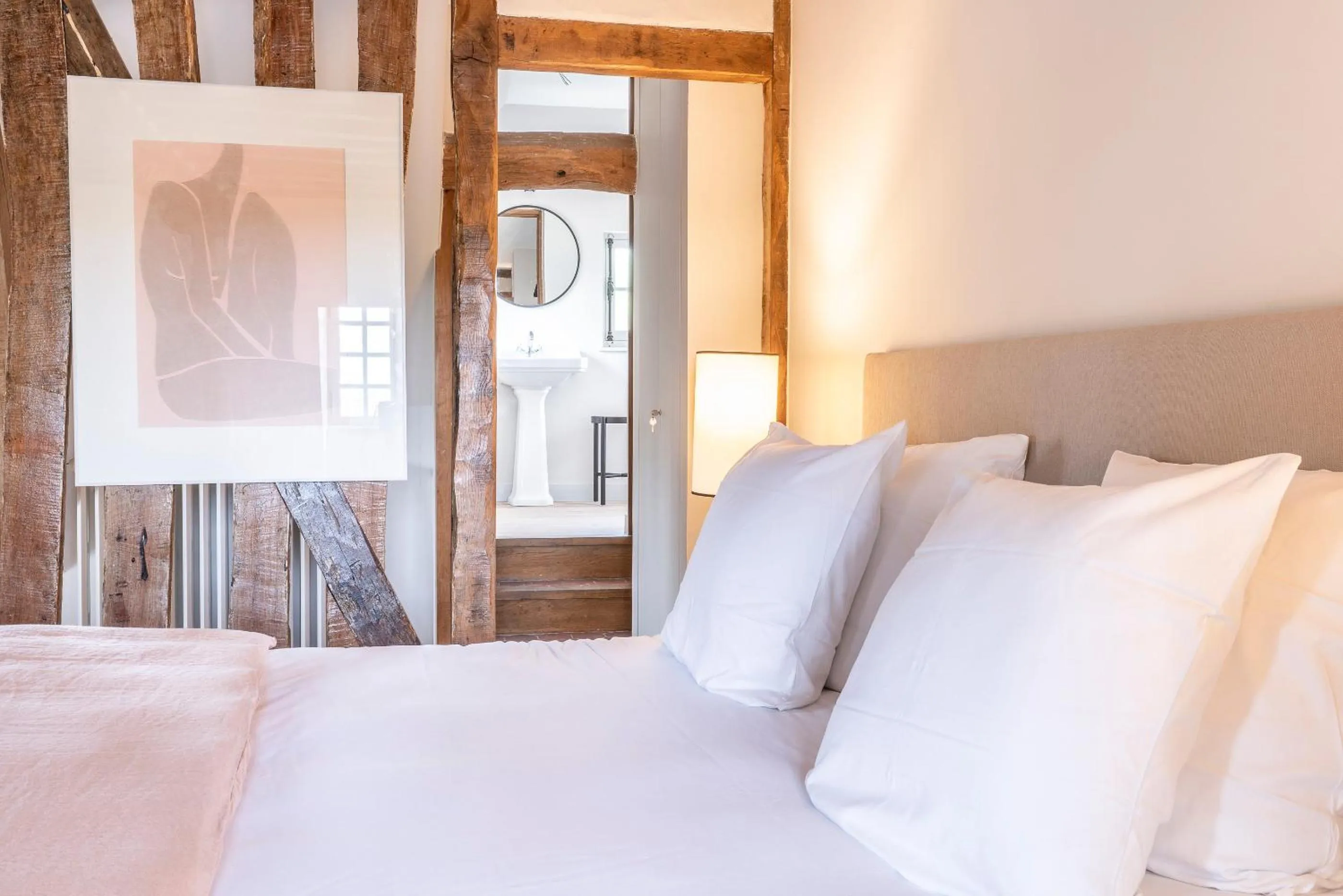 Bed in Les Manoirs des Portes de Deauville - Small Luxury Hotel Of The World