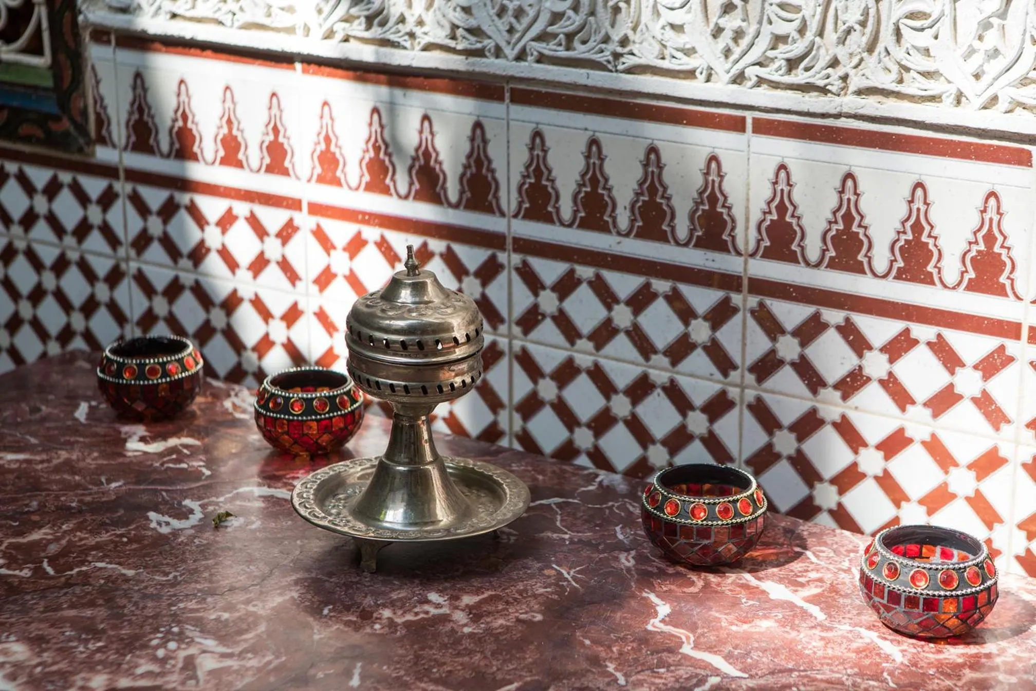 Decorative detail in Riad Villa Harmonie