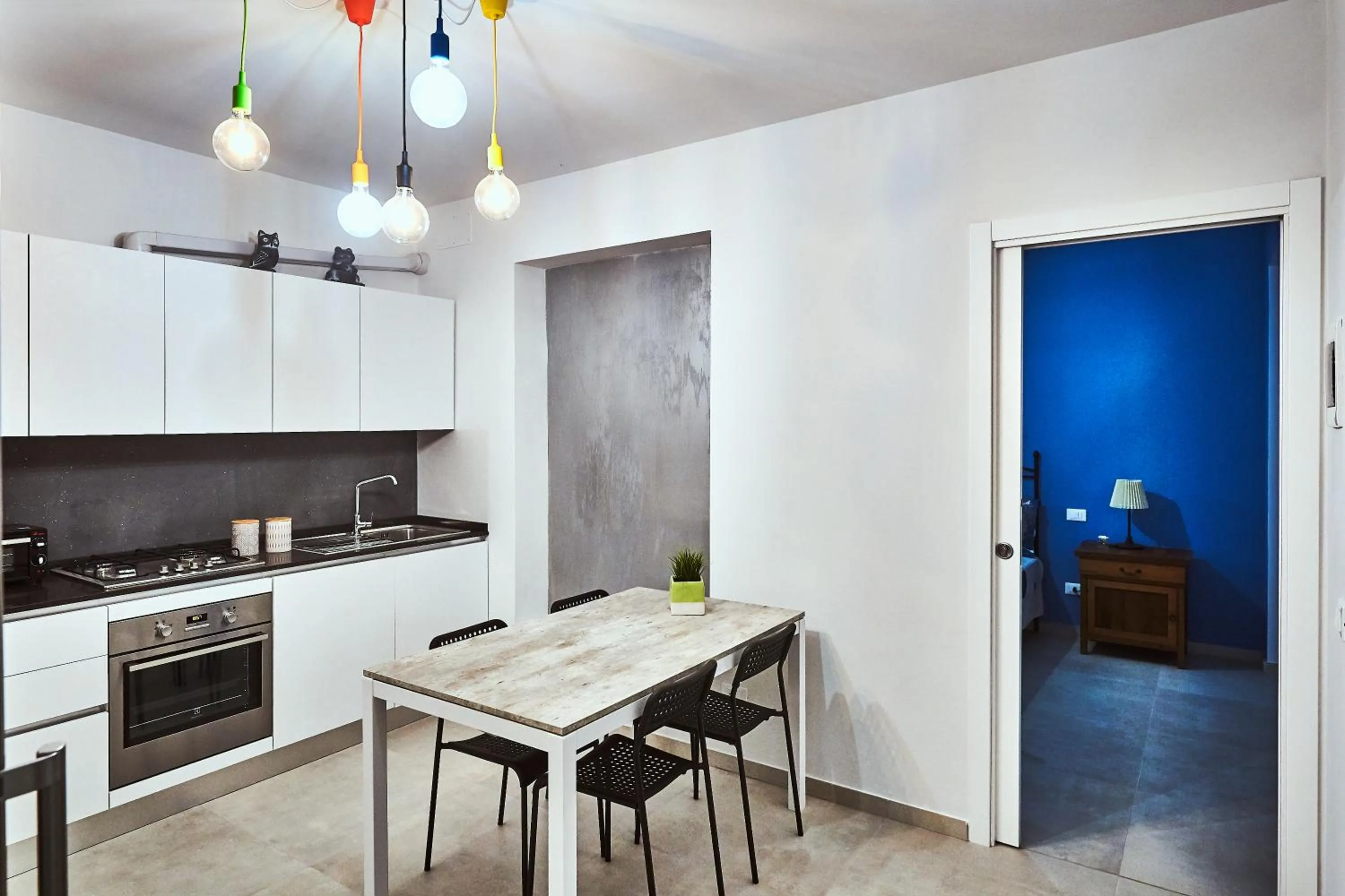 Communal kitchen in B&B Al Chicco d'Uva