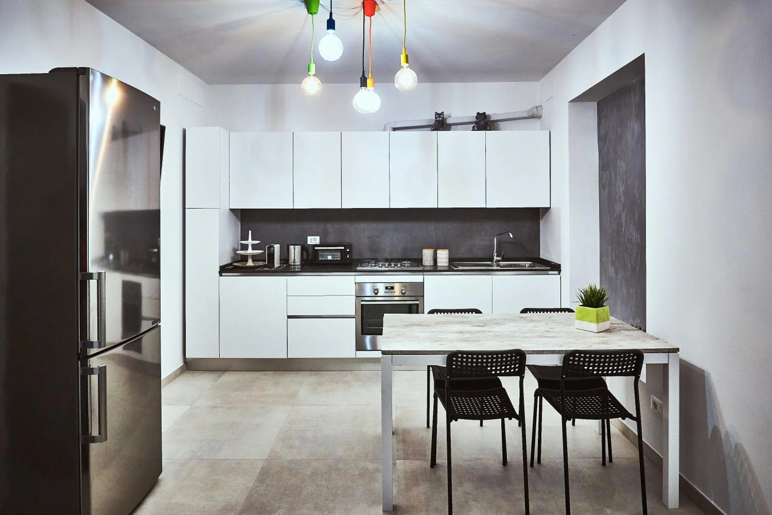 Communal kitchen in B&B Al Chicco d'Uva