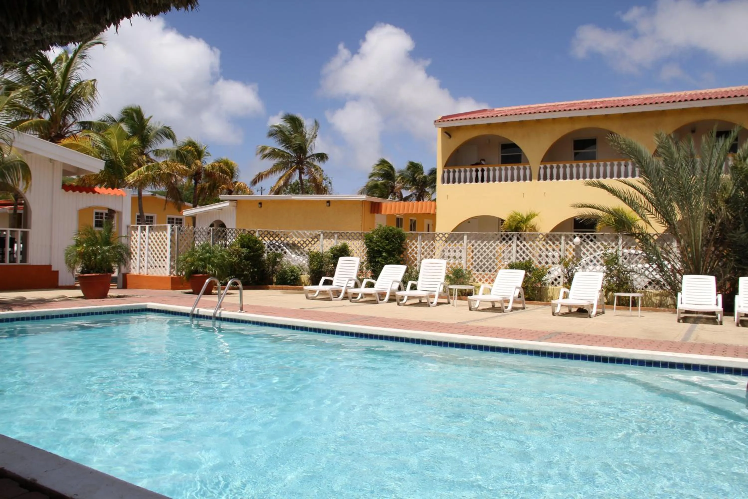 Pool view in Coconut Inn