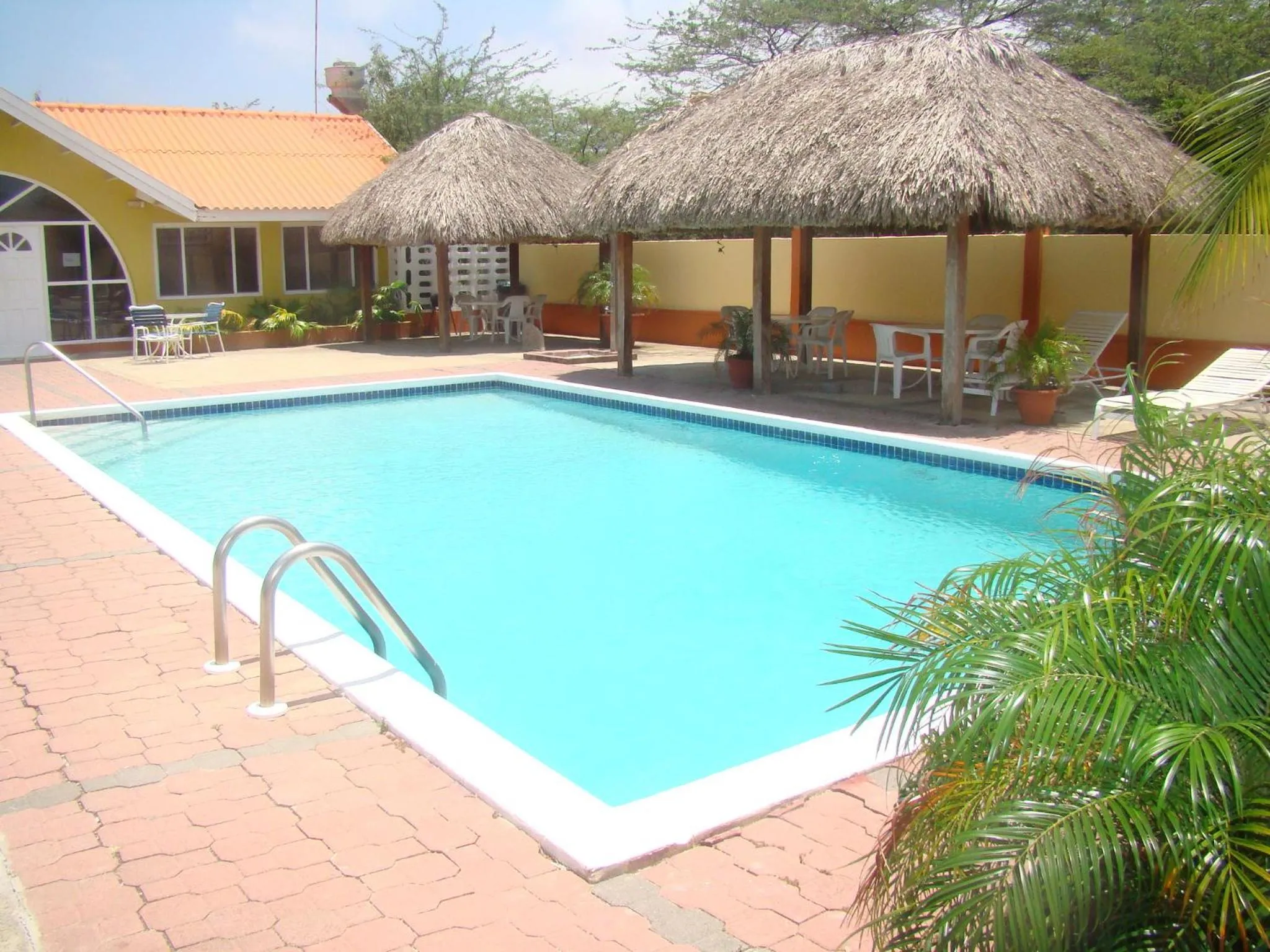 Pool view in Coconut Inn
