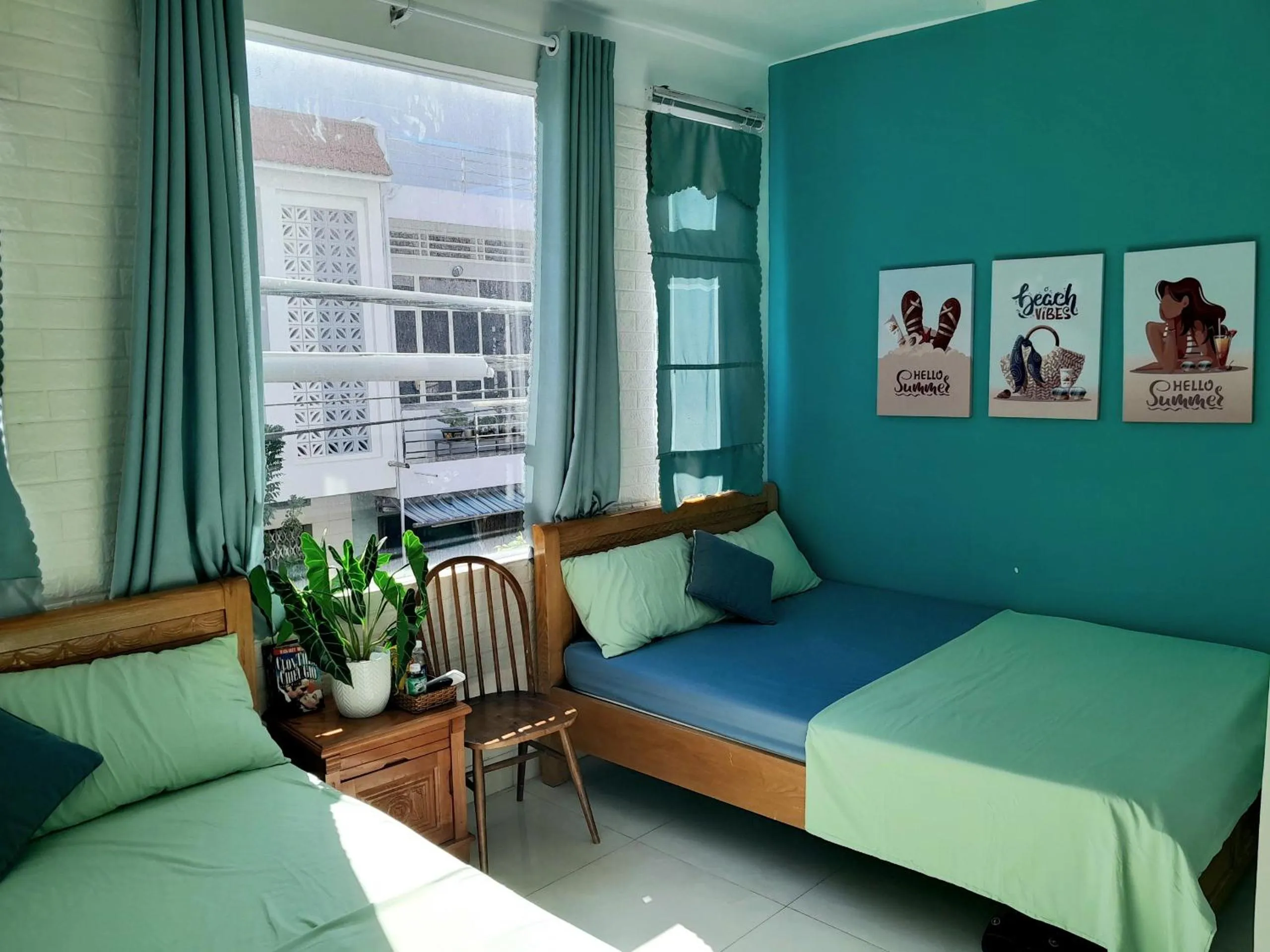 Bed in Sông Suối Homestay