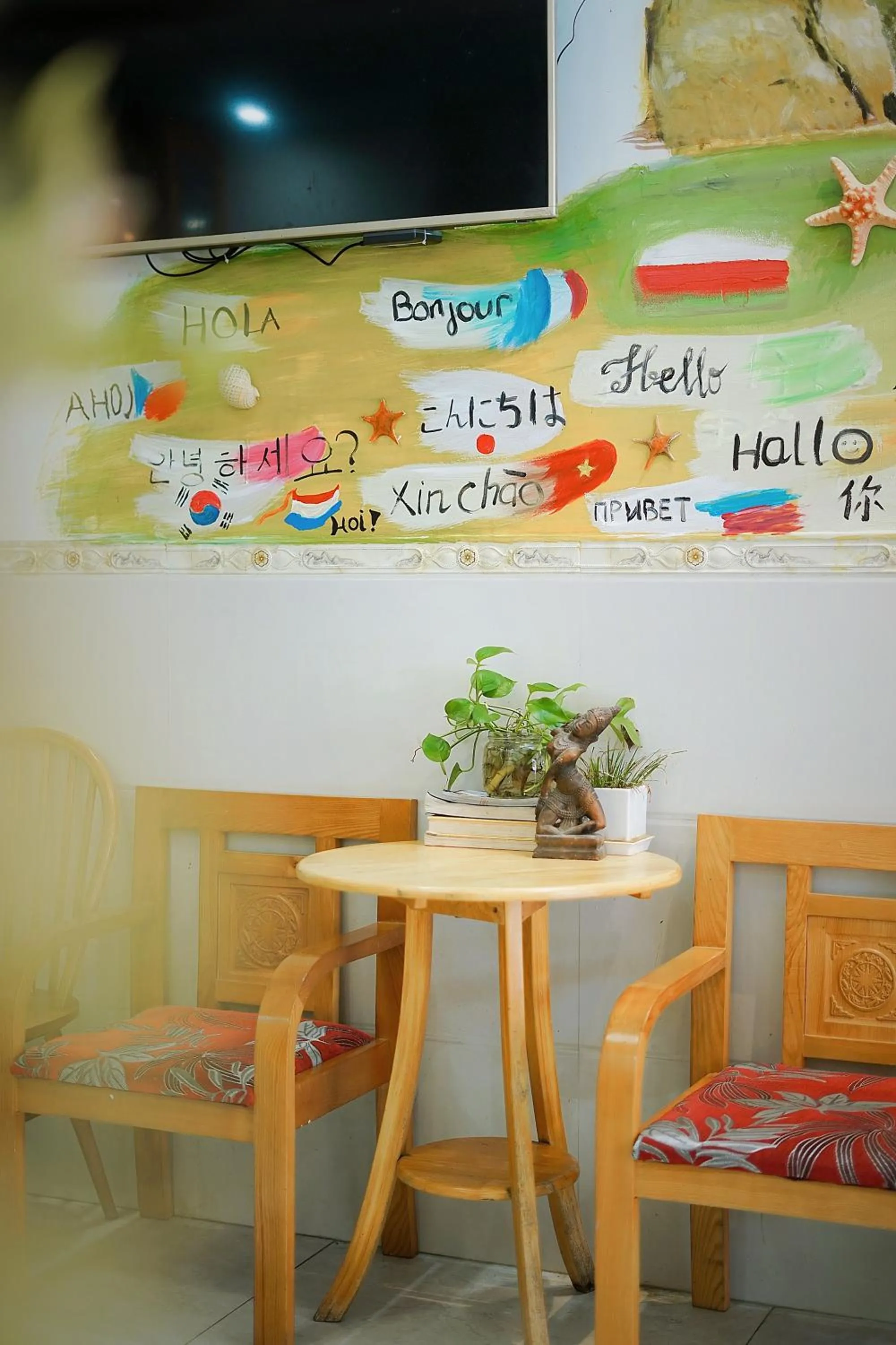 Decorative detail in Sông Suối Homestay