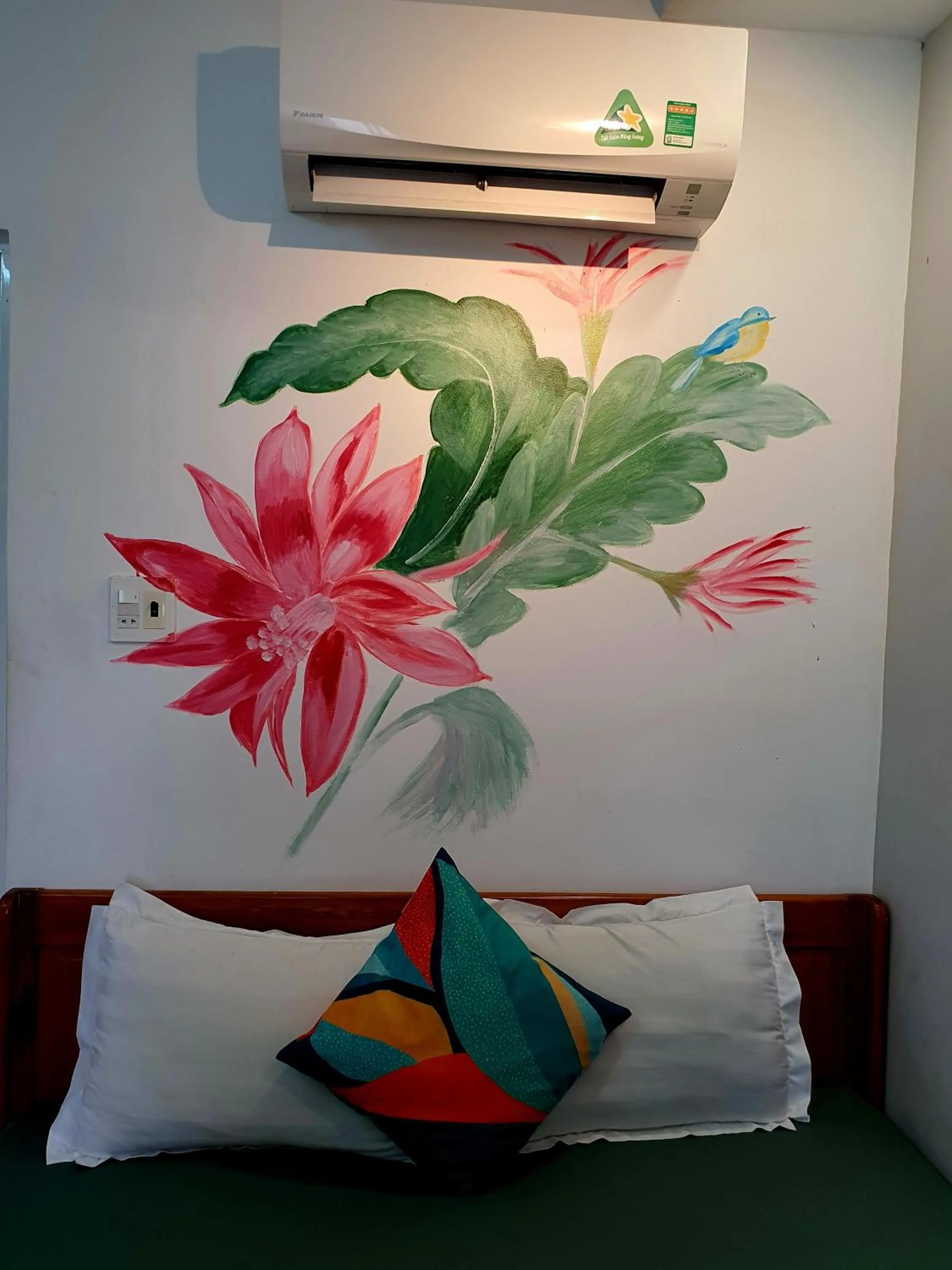 Decorative detail, Bed in Sông Suối Homestay