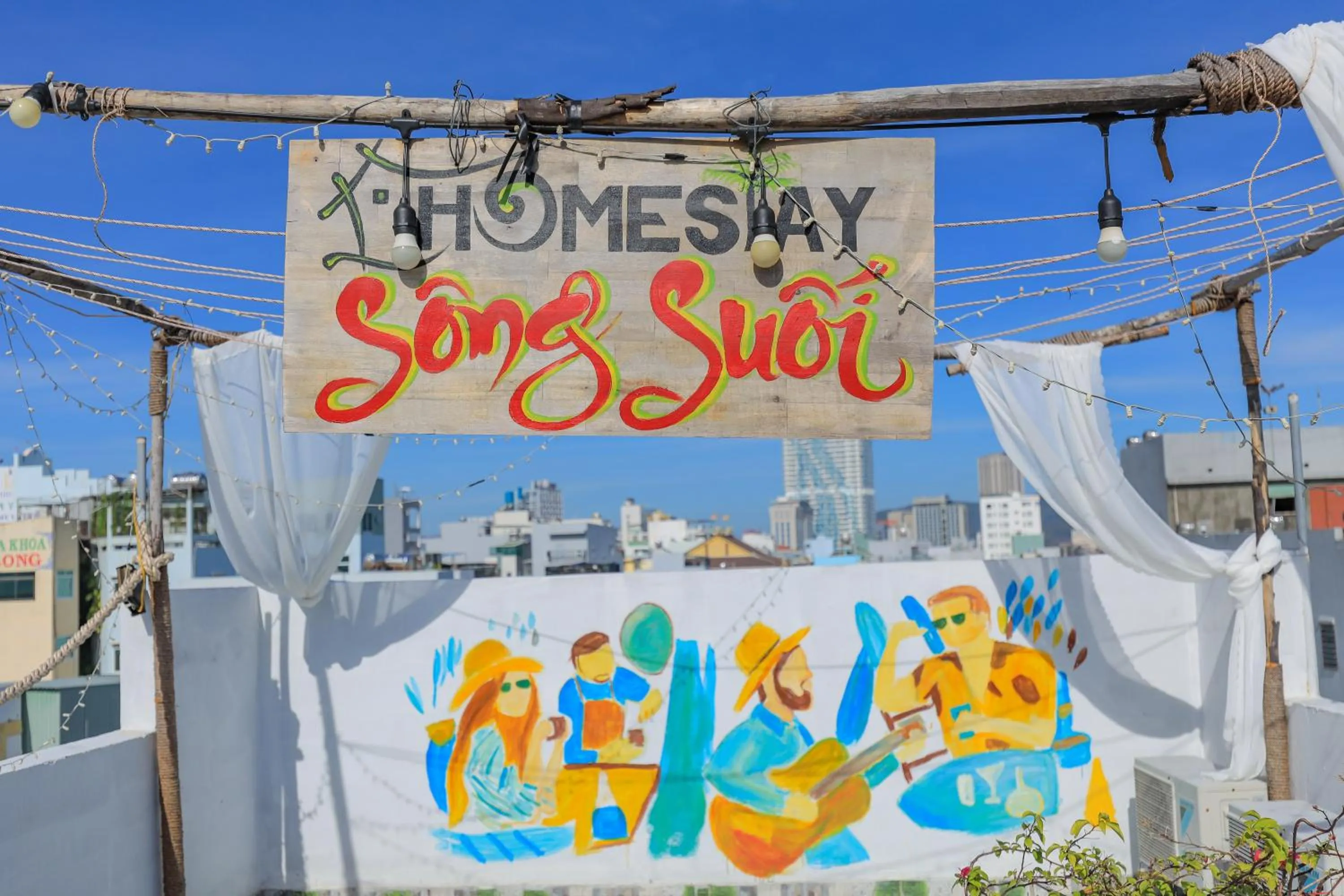 Patio in Sông Suối Homestay