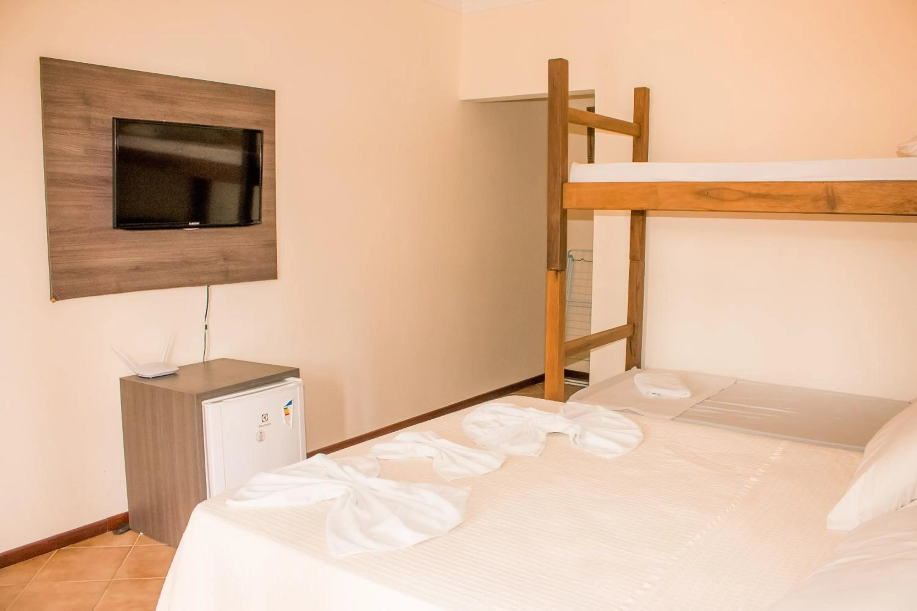 Bed in Pousada Canto Grande