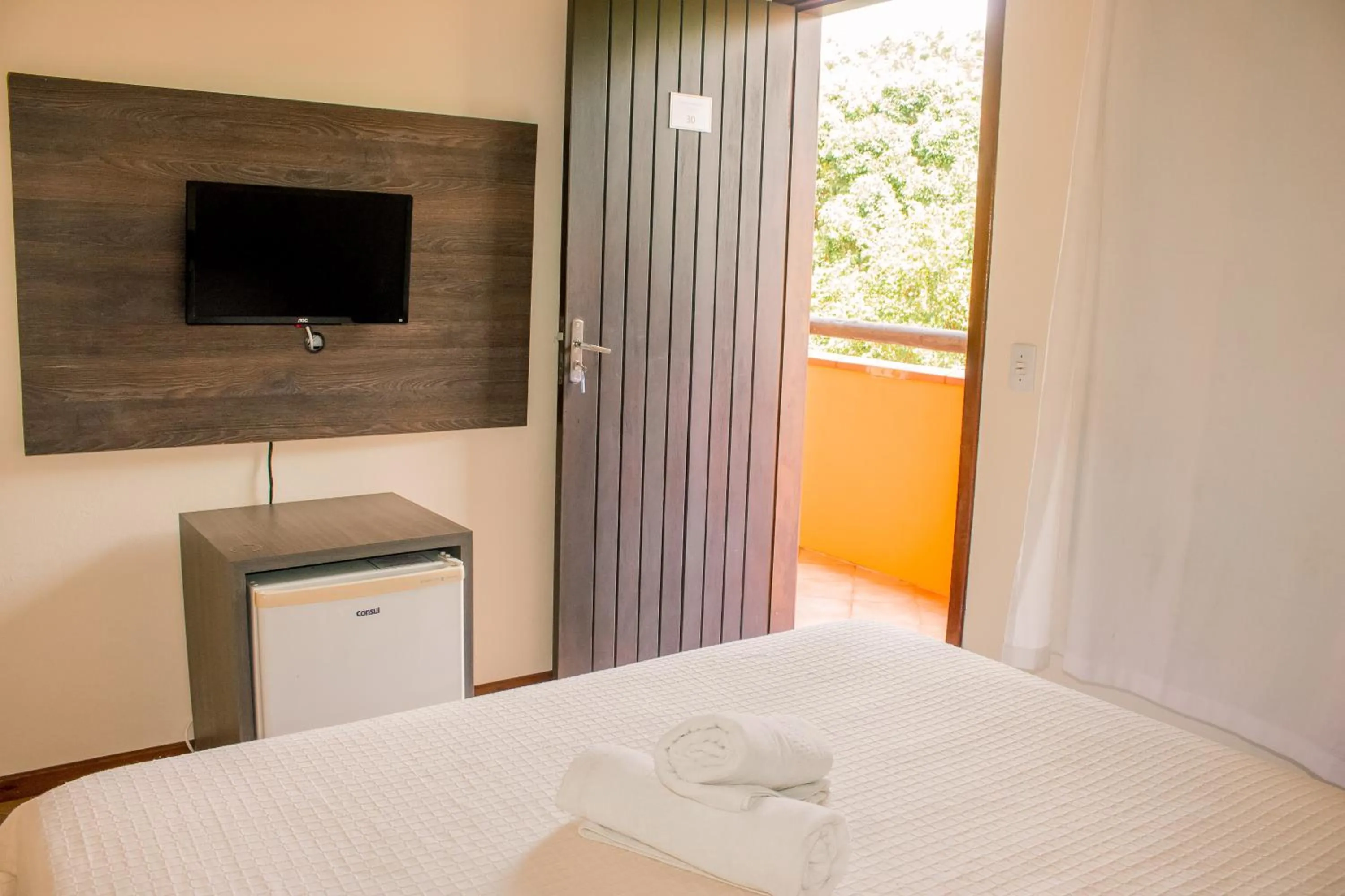 Bed in Pousada Canto Grande