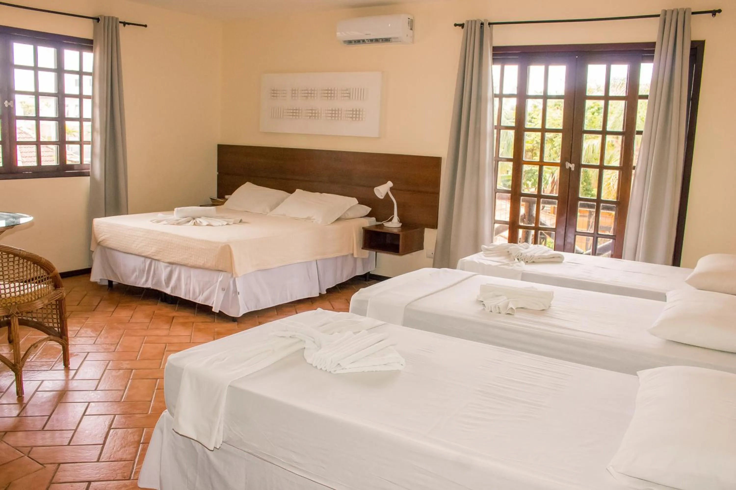 Bed in Pousada Canto Grande