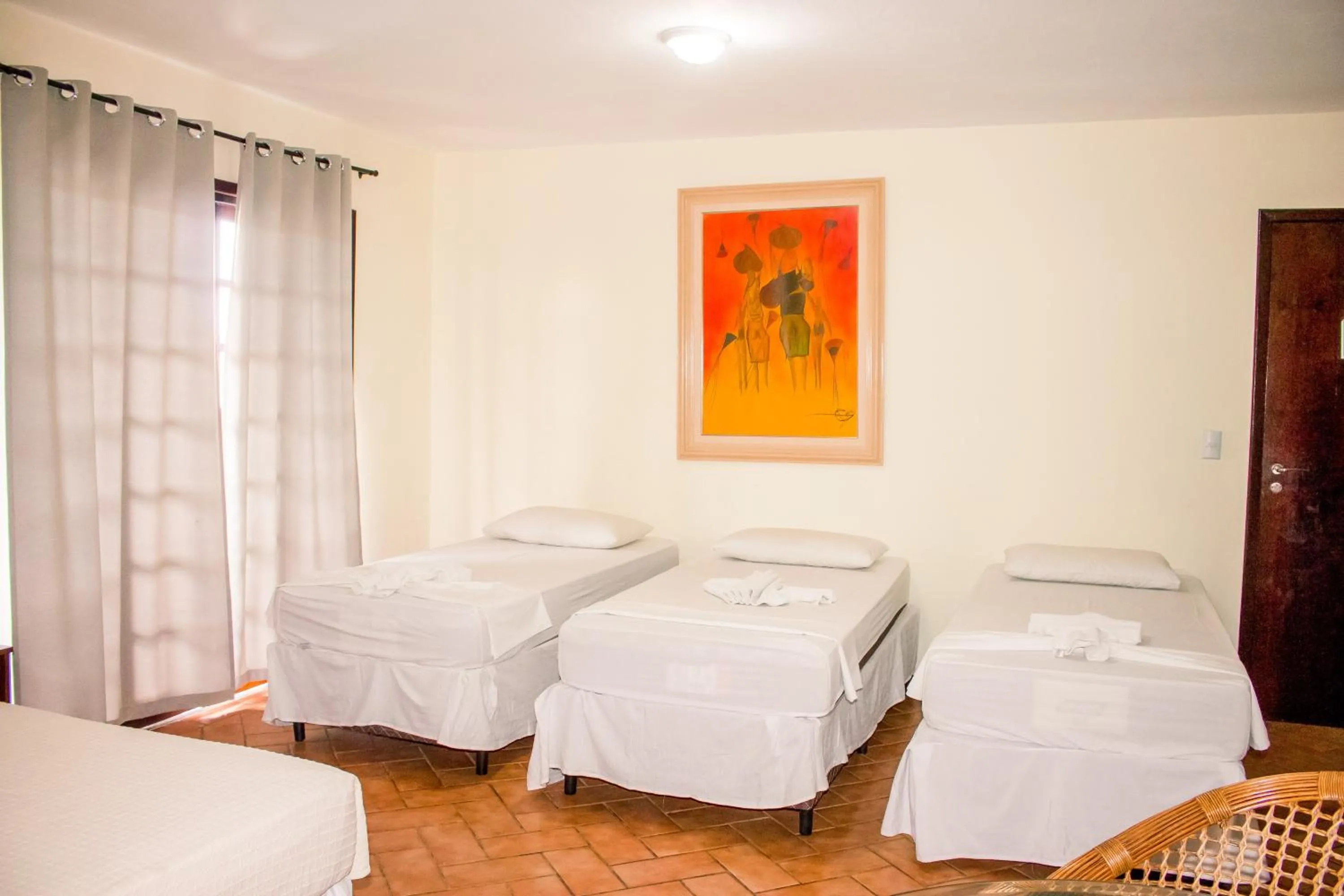 Bed in Pousada Canto Grande