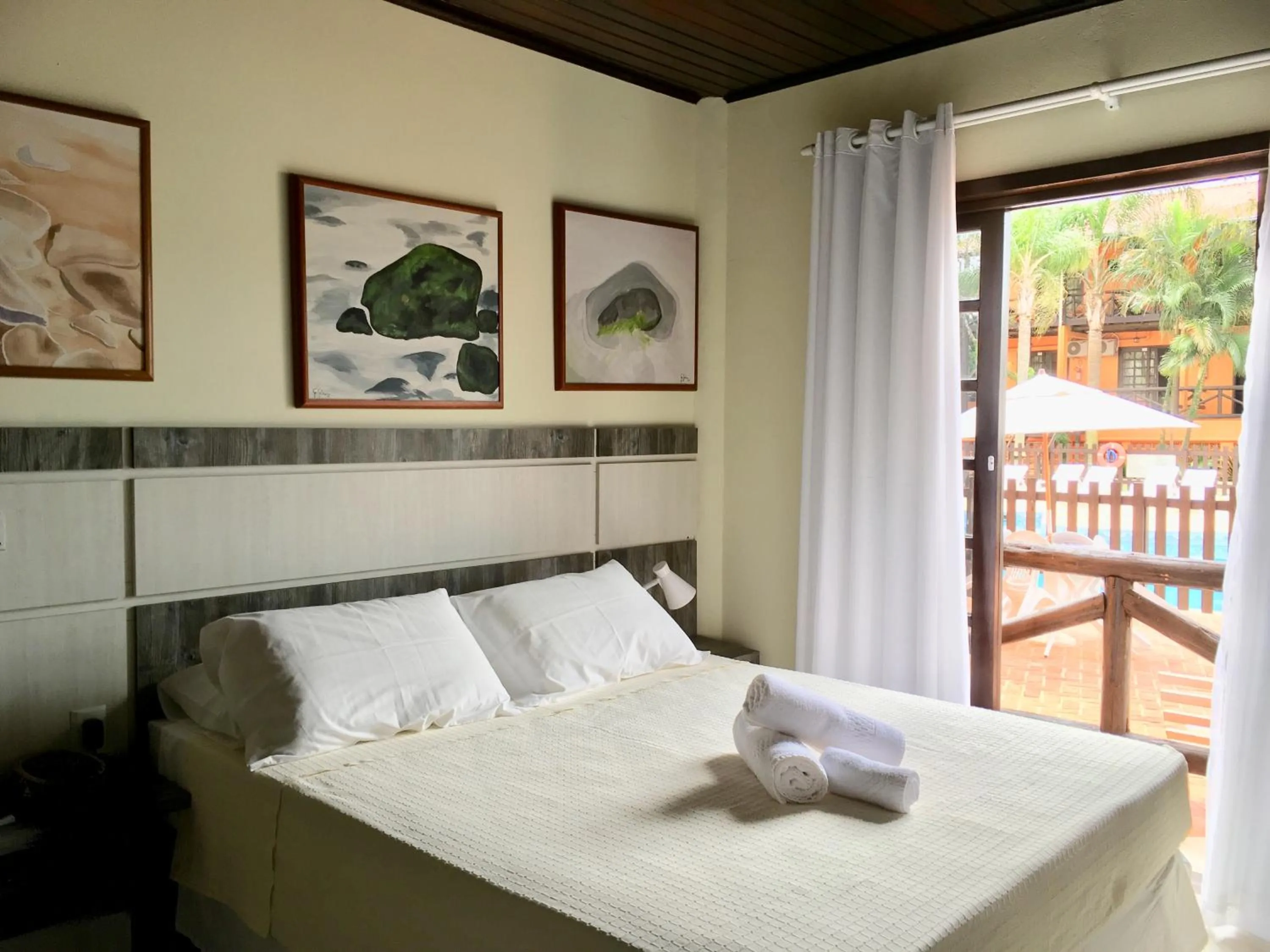 Bed in Pousada Canto Grande