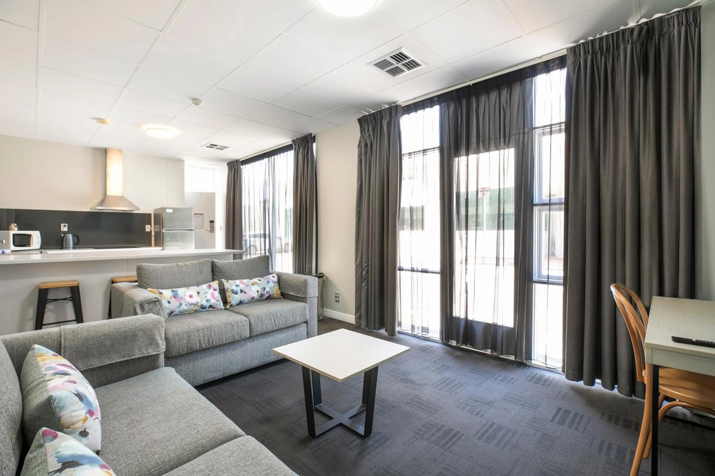 Seating area in Nightcap at Watermark Glenelg