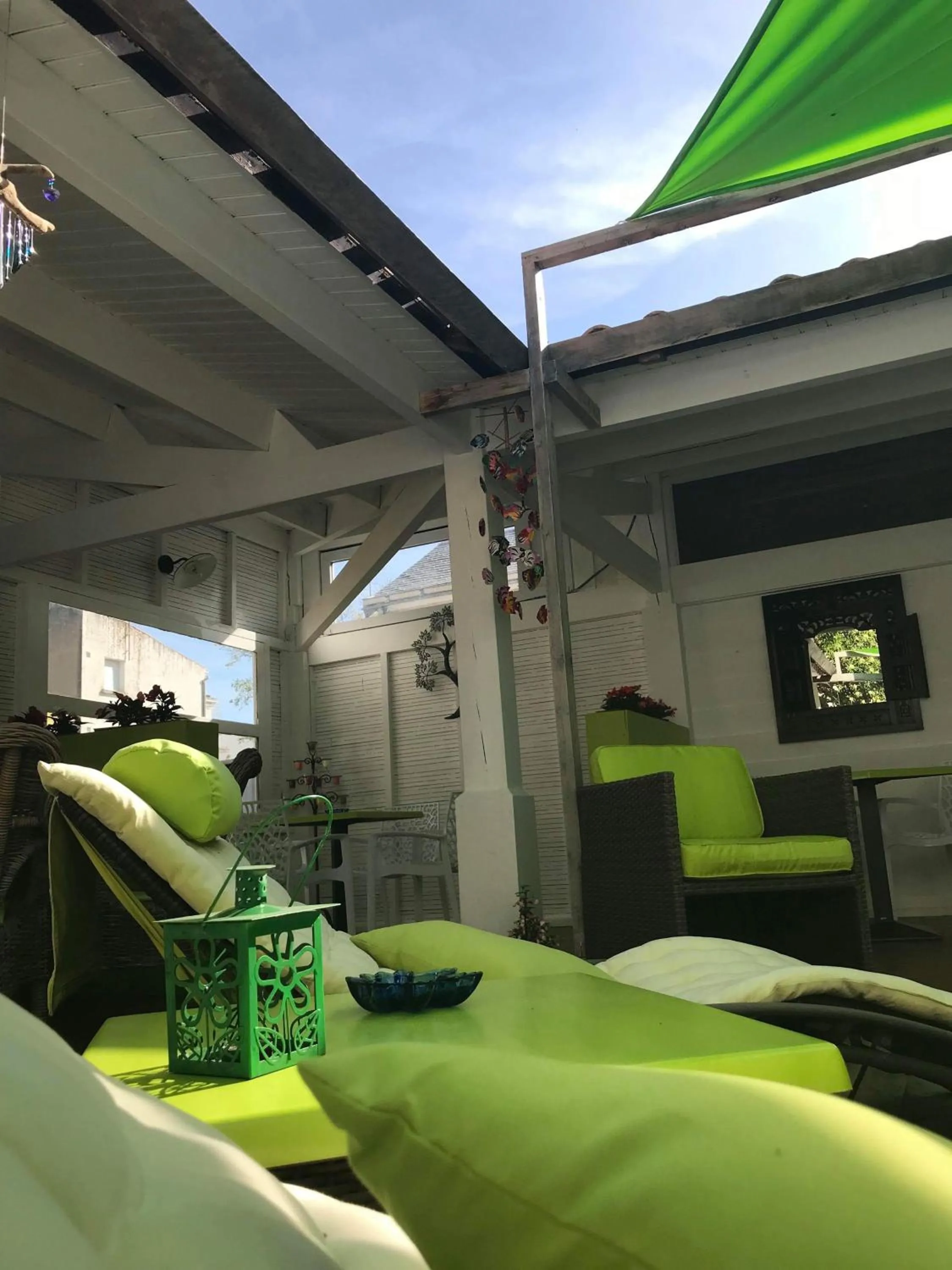 Patio in Hotel La Cote Oceane- Bureau- 250 m plage