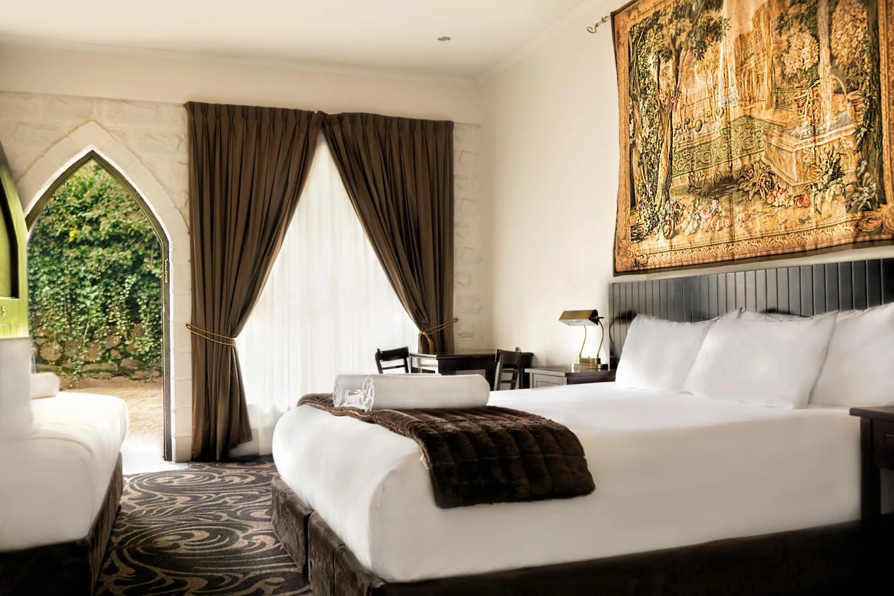 Bed in Kryal Castle Ballarat