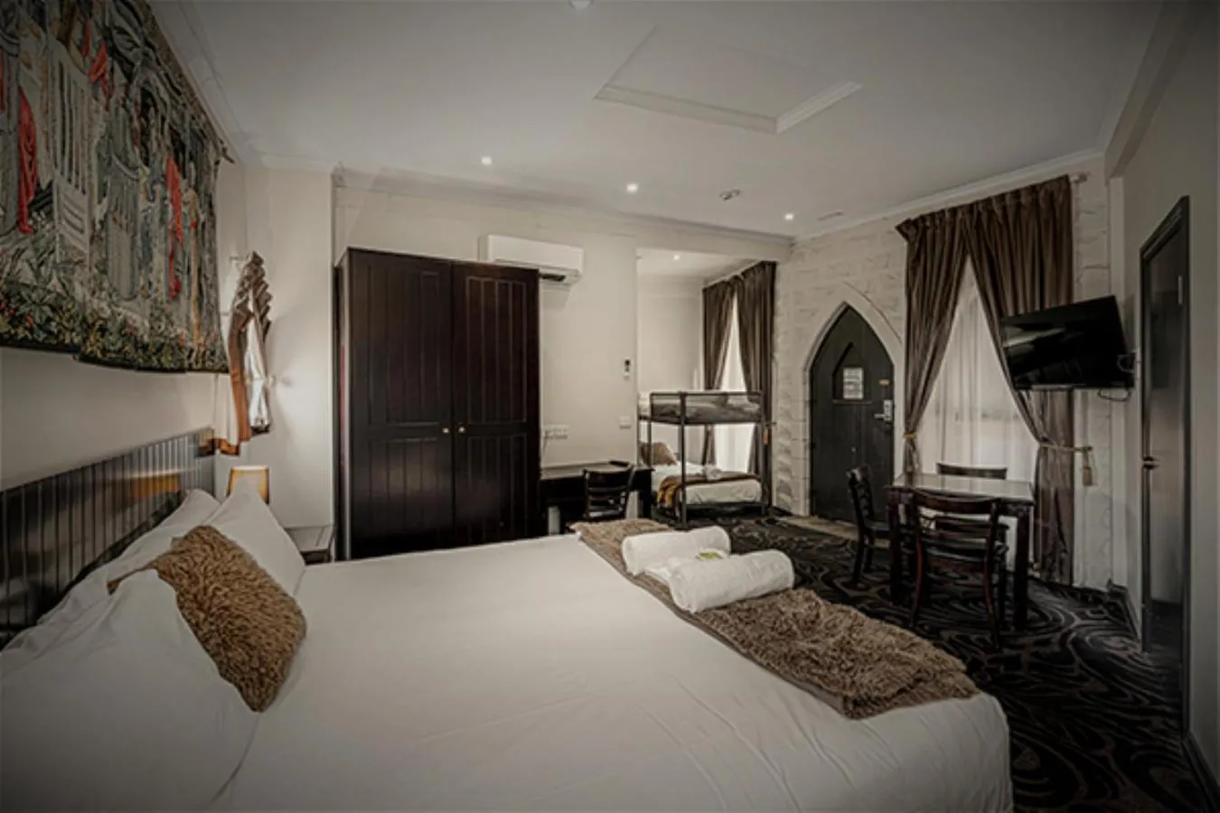 Bed in Kryal Castle Ballarat