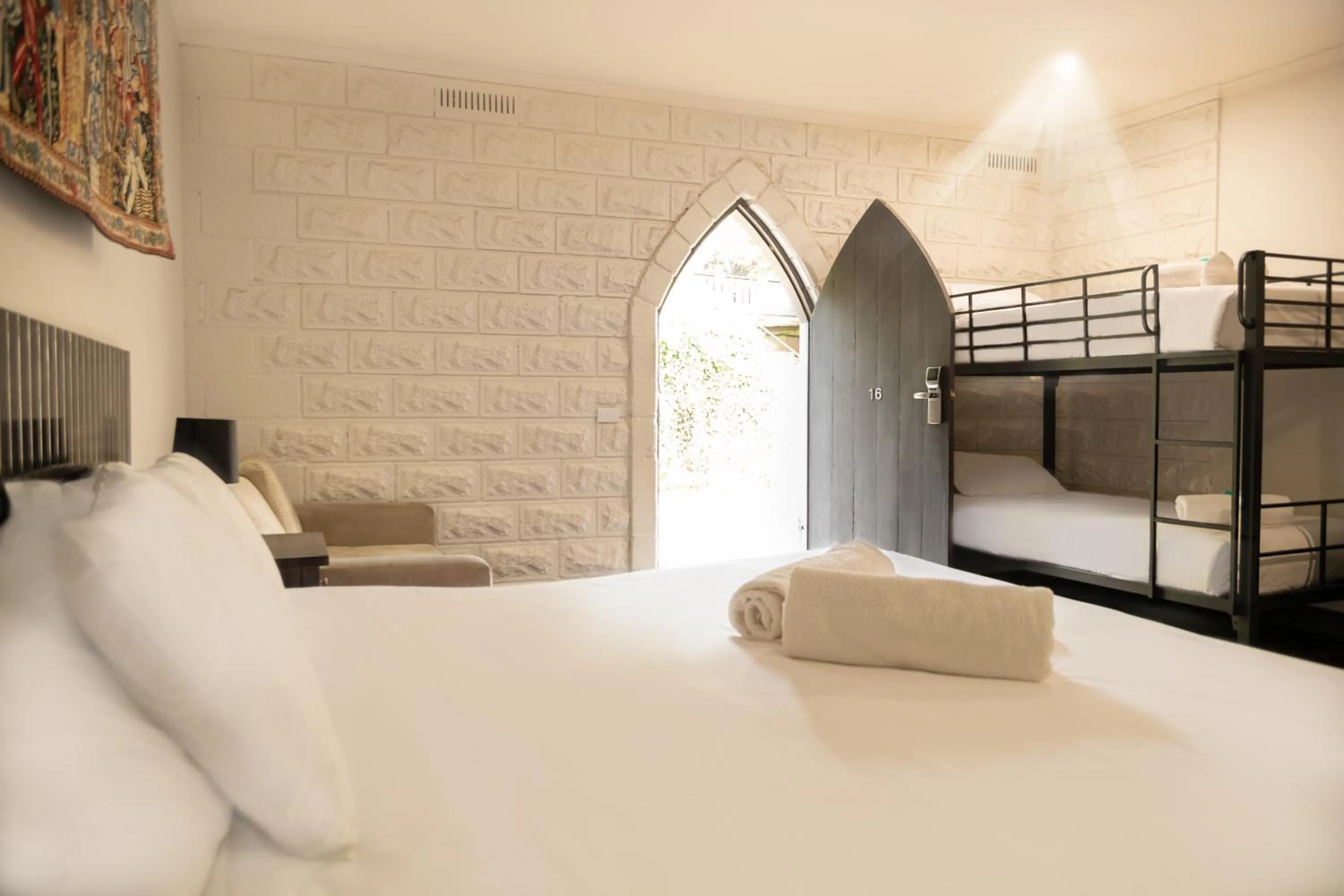 Bed in Kryal Castle Ballarat