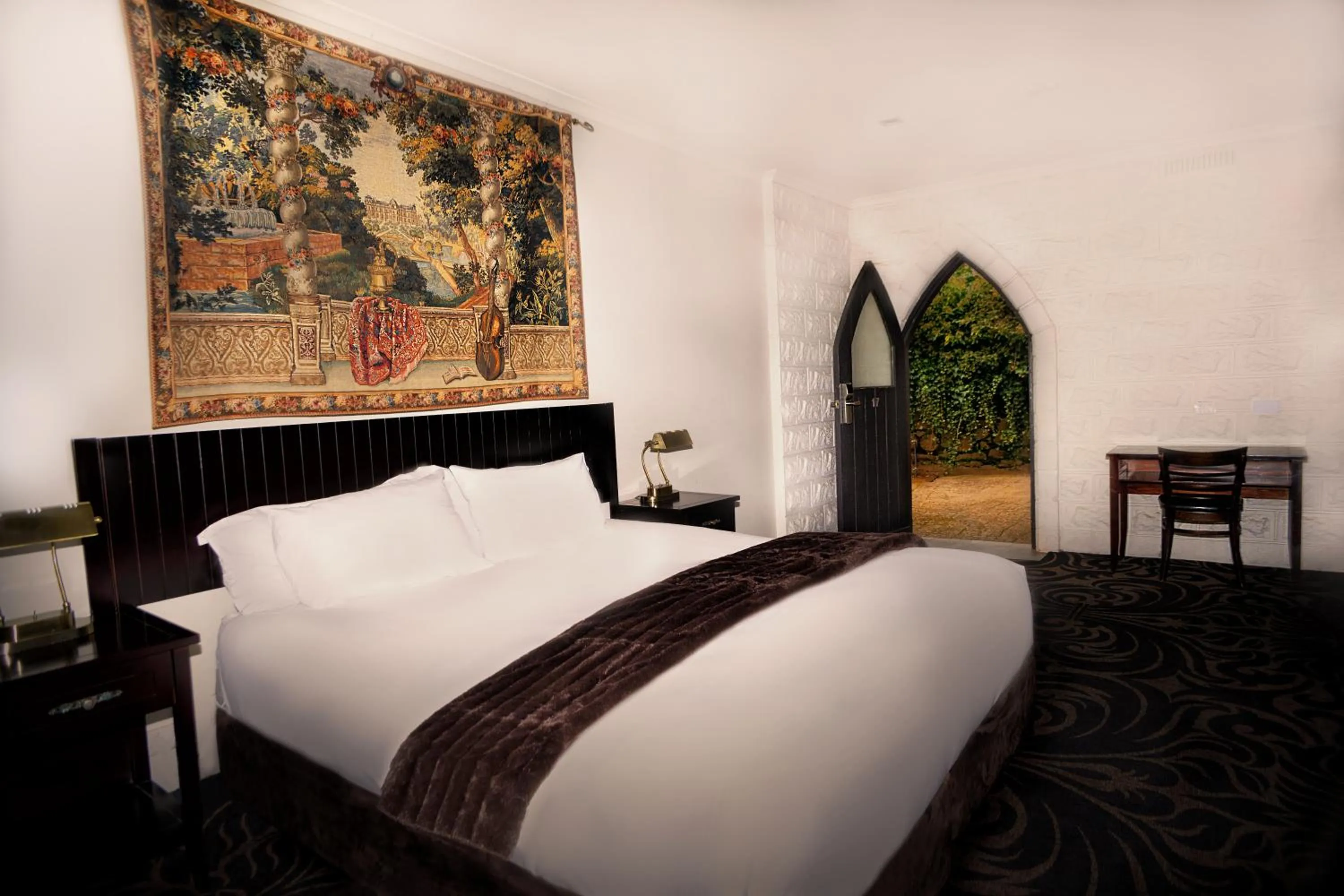 Bed in Kryal Castle Ballarat