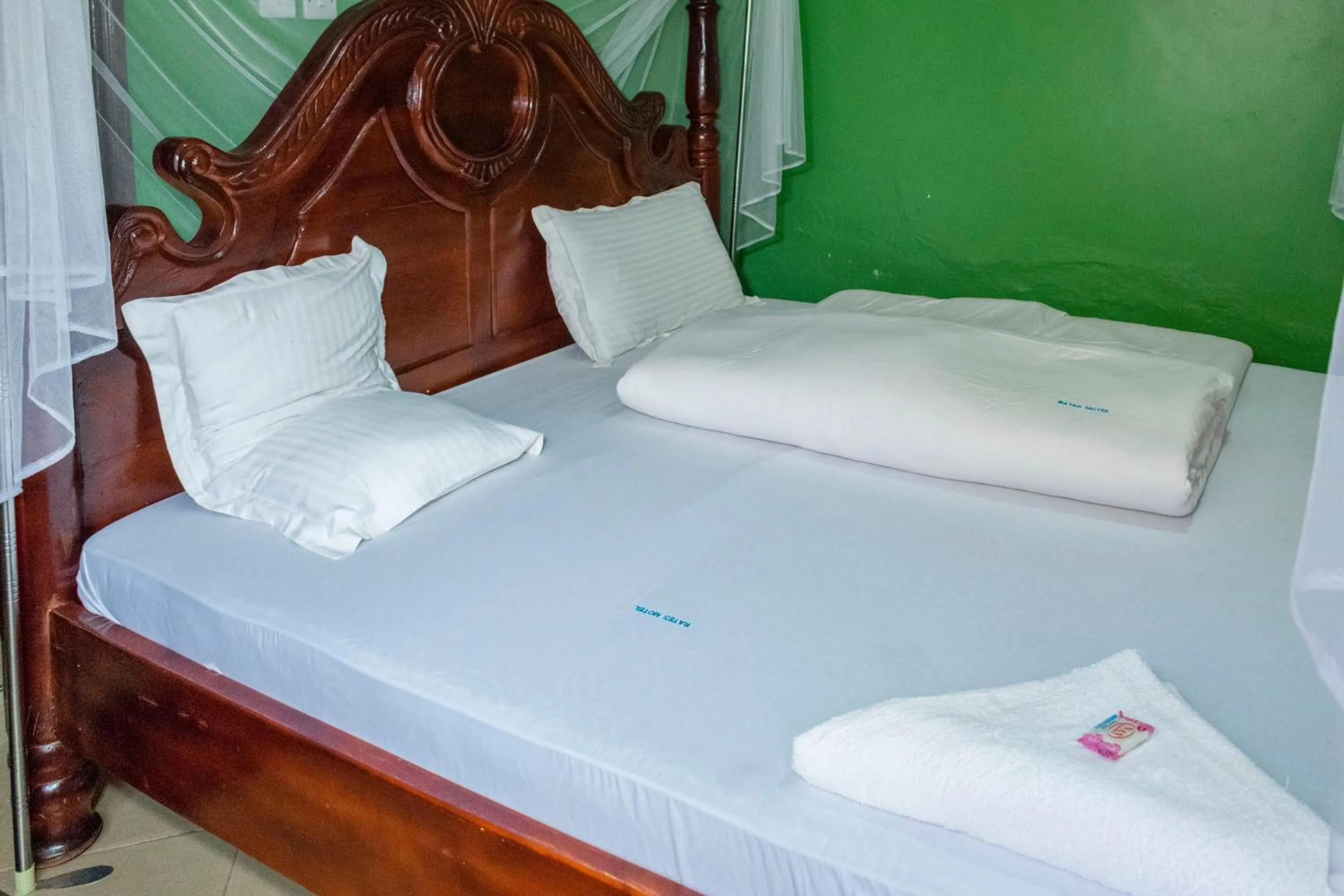Bed in Rates Motel Mbale