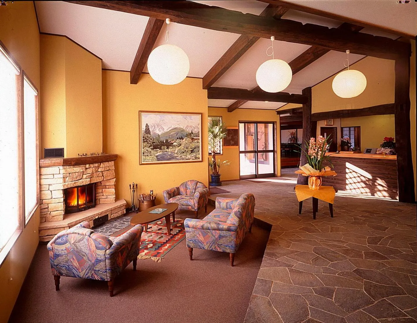 Lobby or reception in Hakuba Alpine Hotel