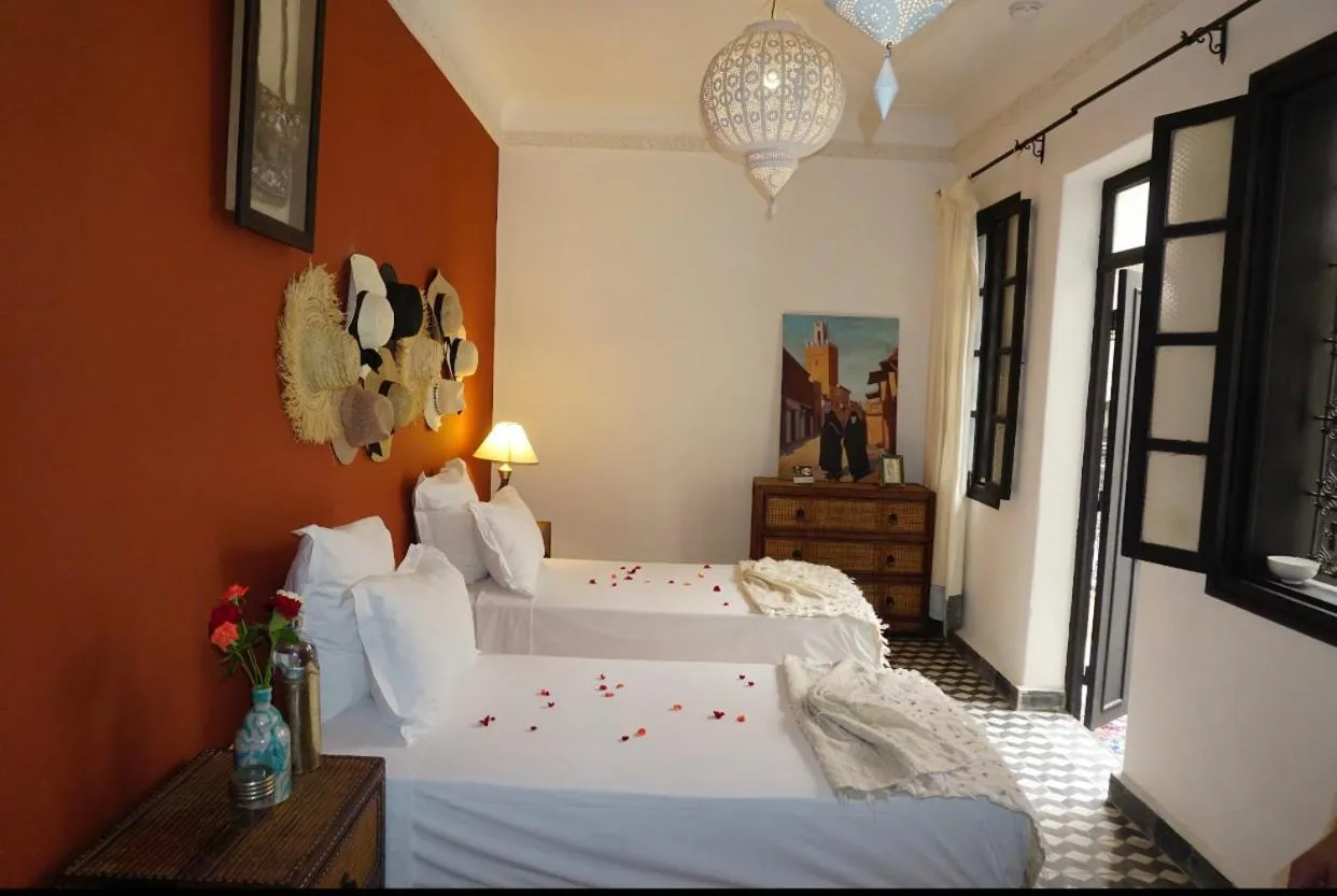 Bed in Riad New Moon