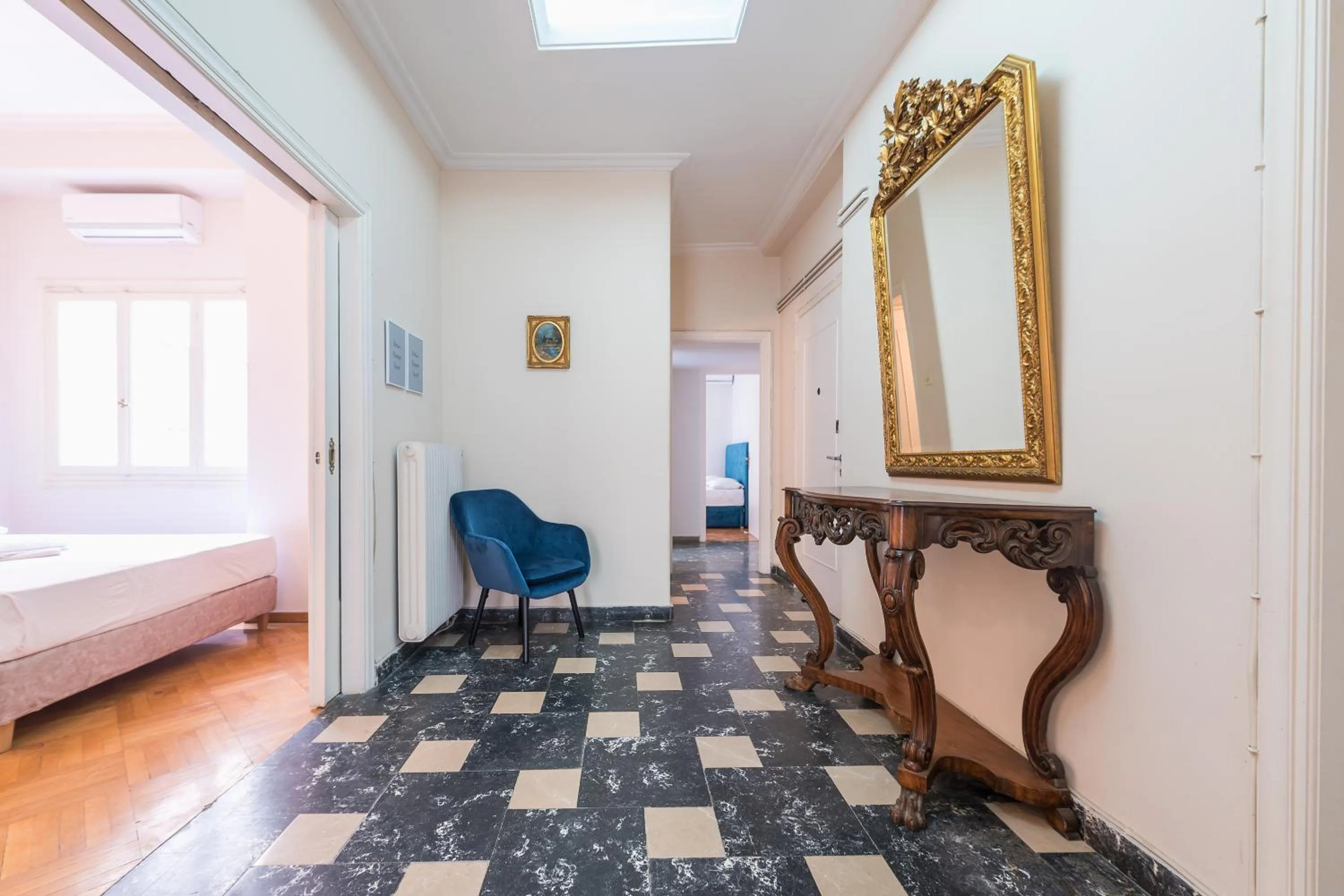 Bed in Athens Empire Paradise Apartment