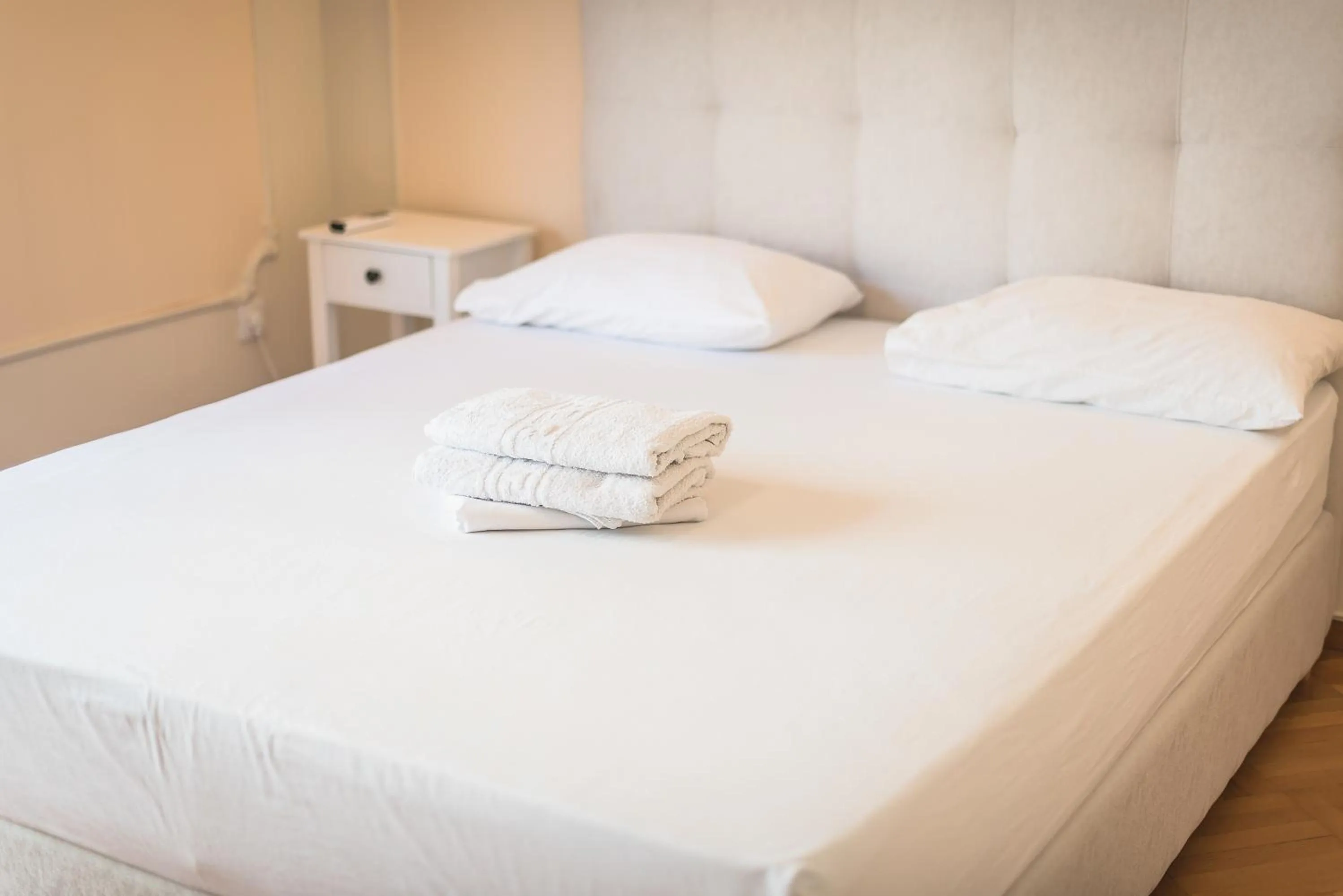 Bed in Athens Empire Paradise Apartment