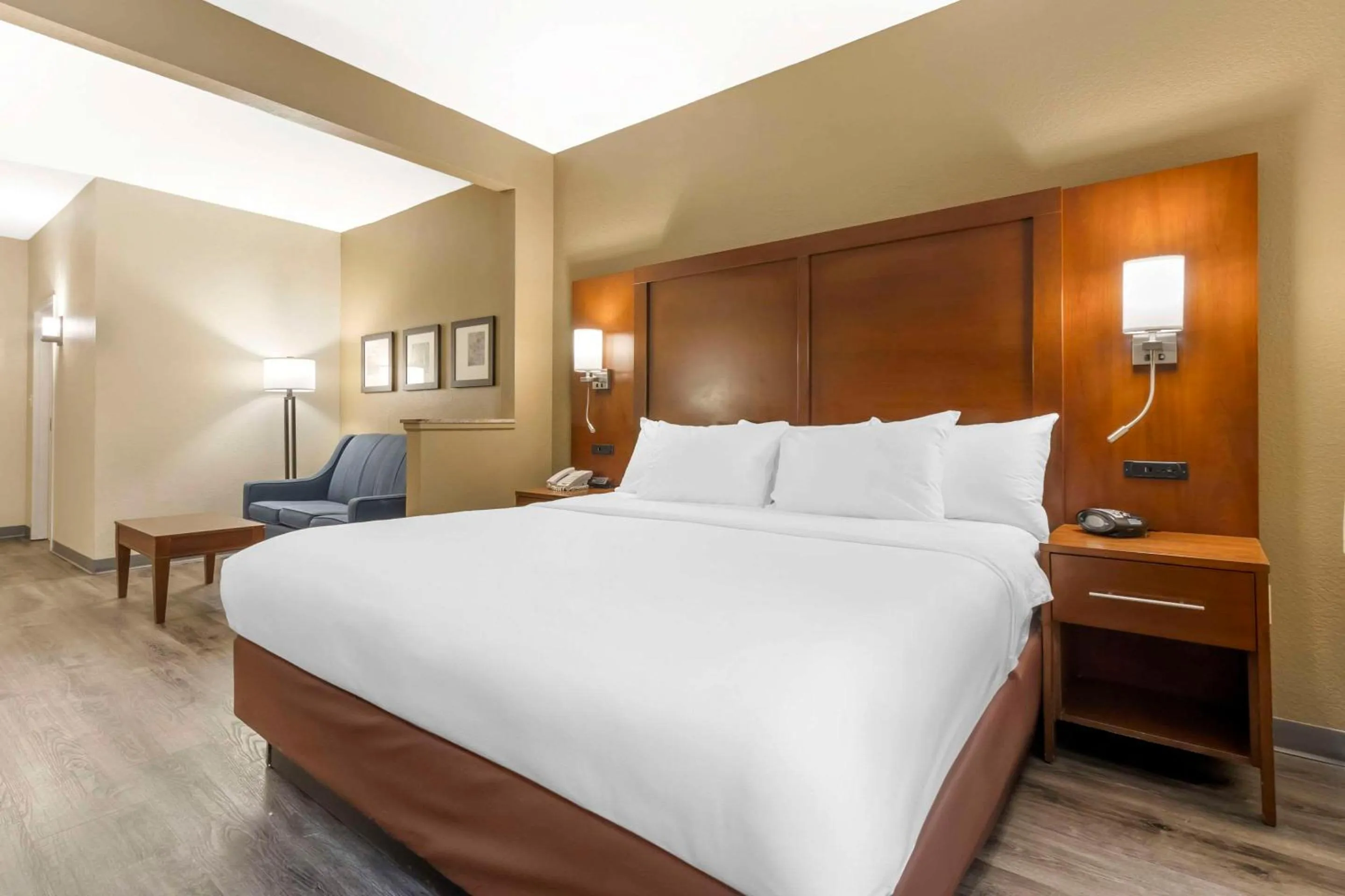 Bedroom, Bed in Comfort Suites At the University