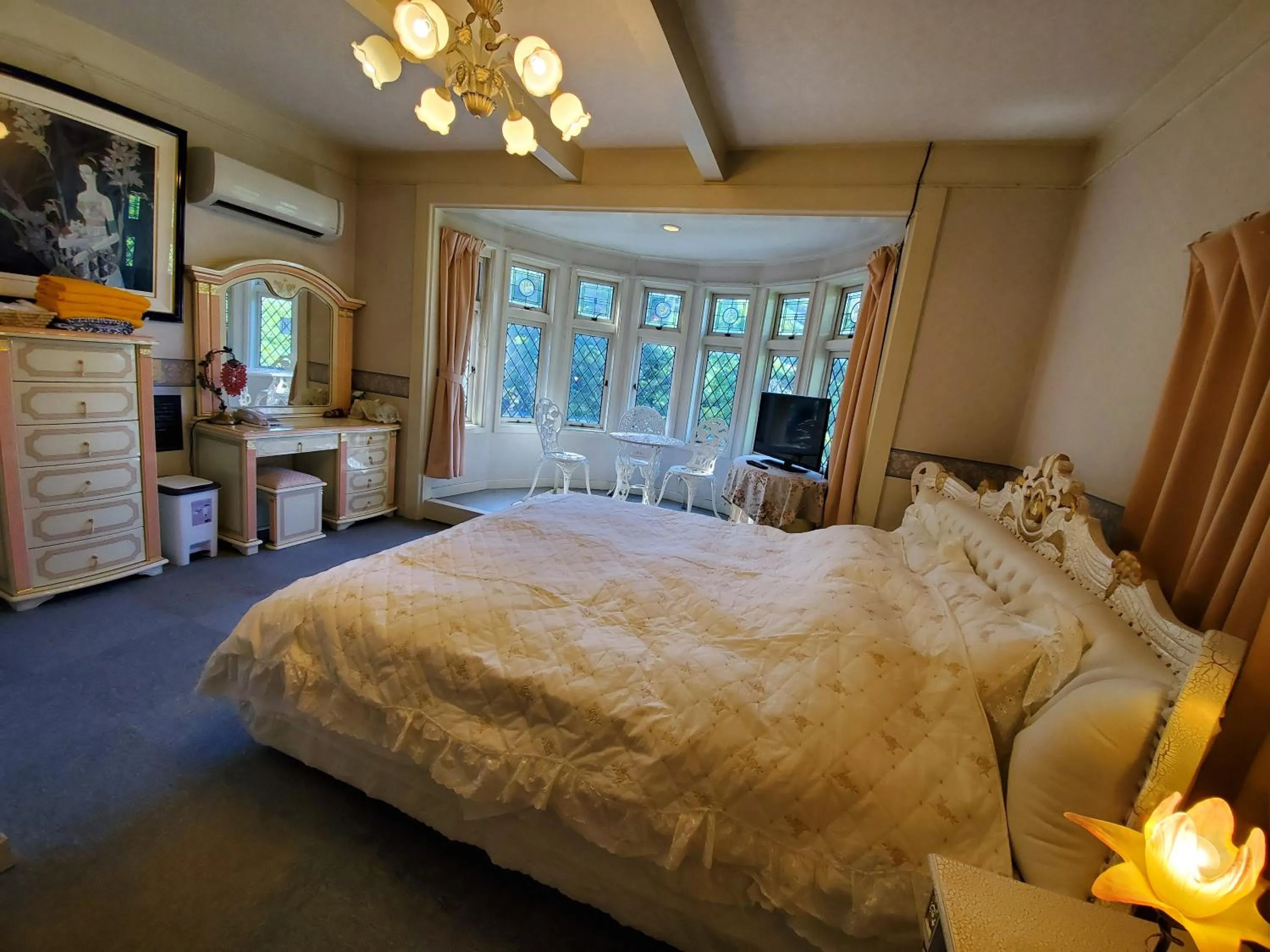 Bed in プチホテル葡萄屋