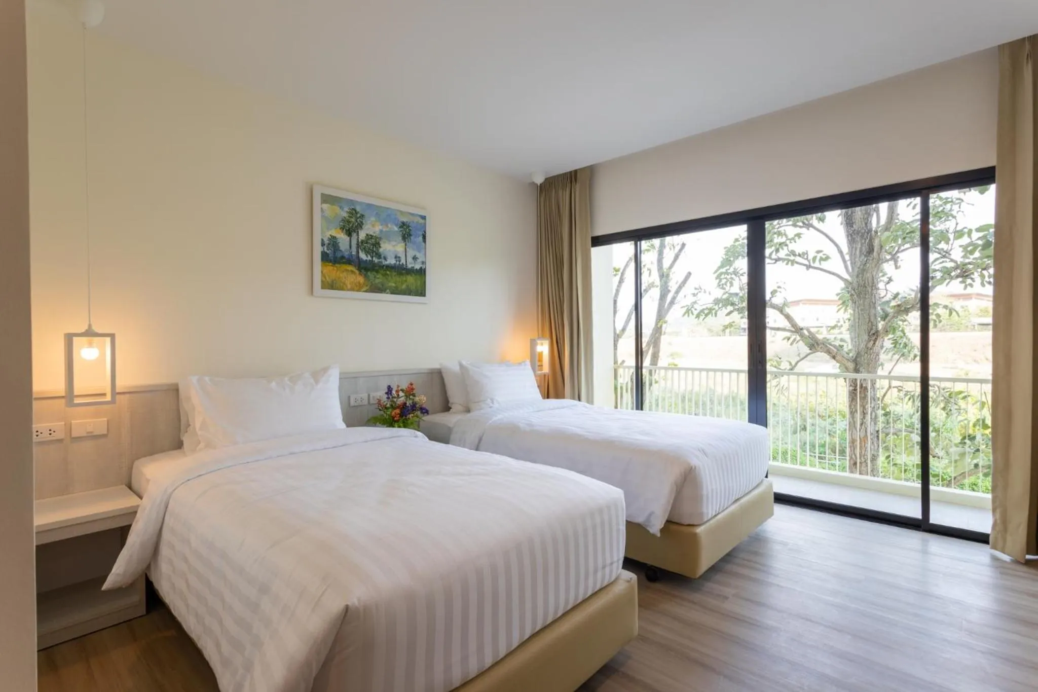 Bed in Porestva Hotel Sriracha