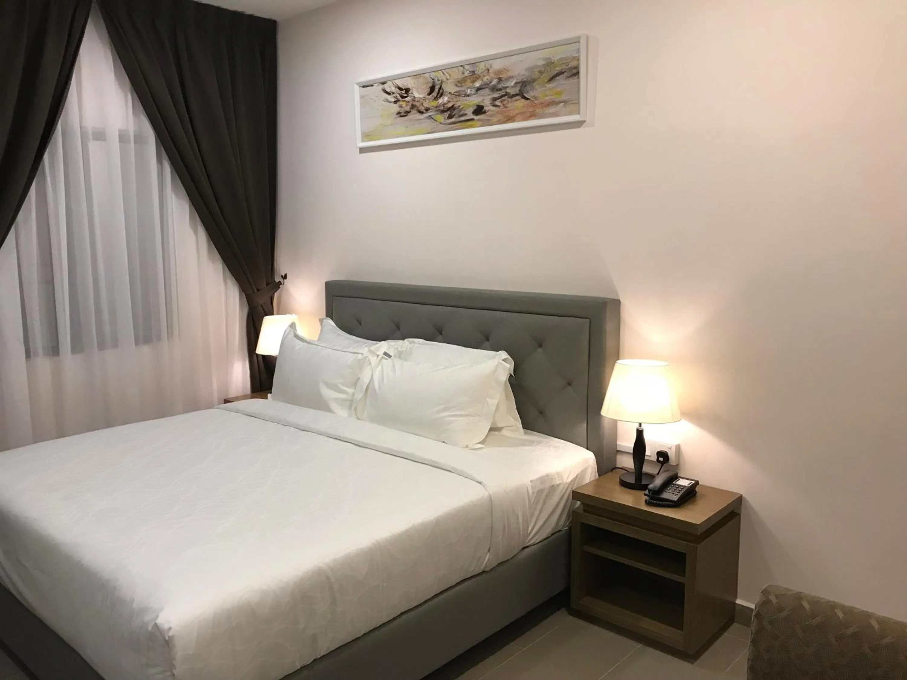 Bed in Lotus Seaview Beach Resort, Pengerang