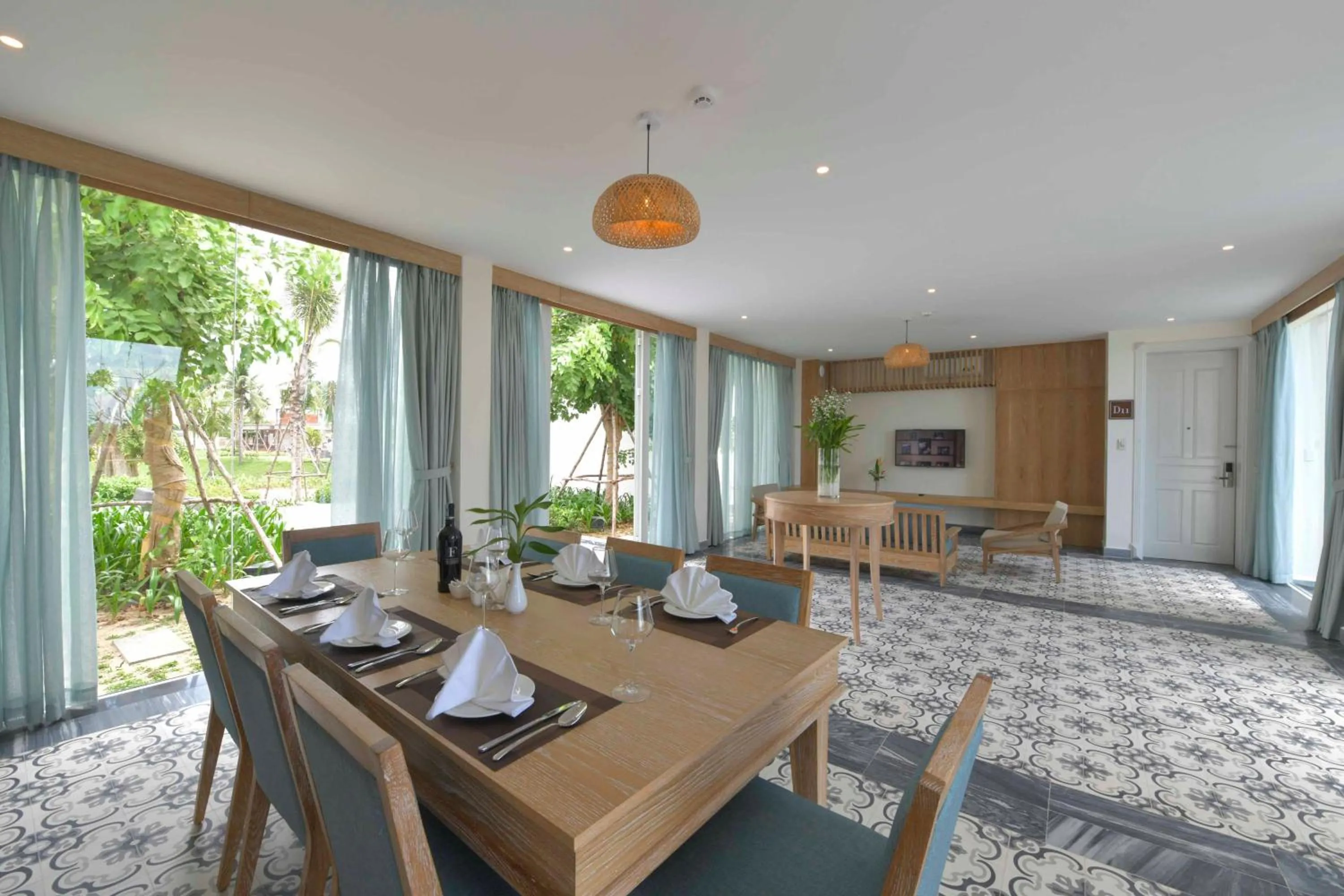 Living room in CocoLand Thu Xa Ancient Town Hotel & Resort