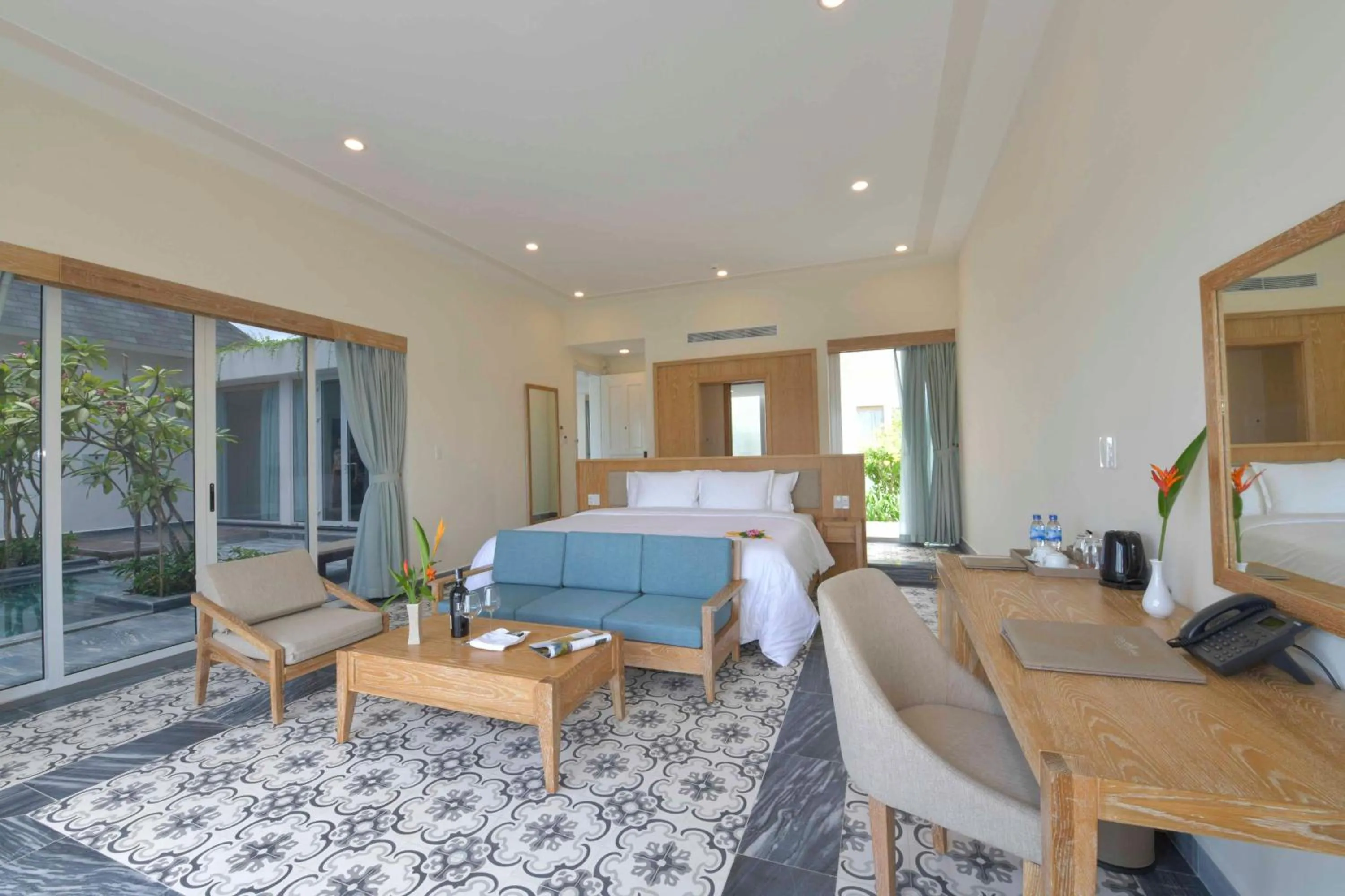 Photo of the whole room, Bed in CocoLand Thu Xa Ancient Town Hotel & Resort