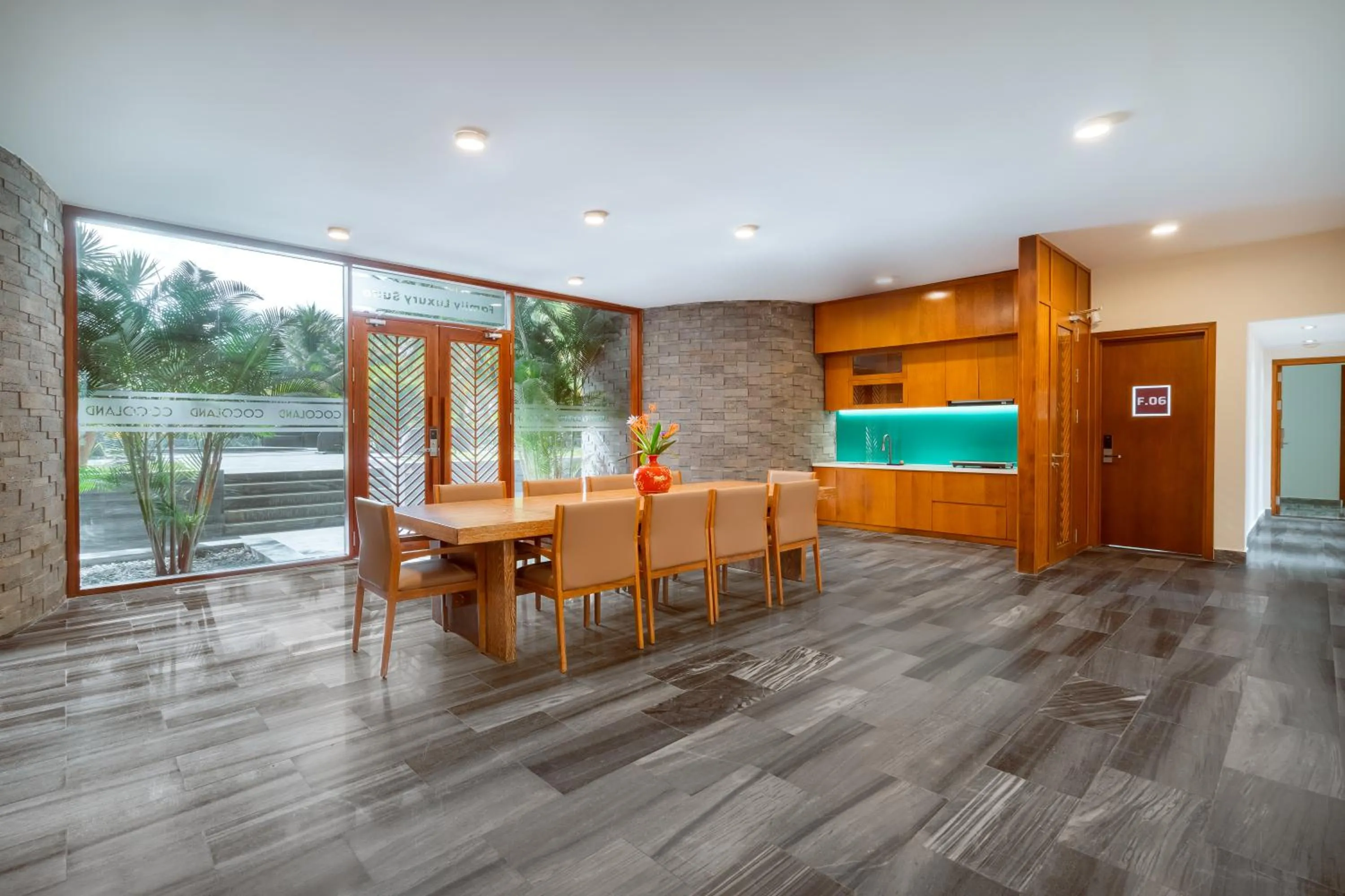 Living room in CocoLand Thu Xa Ancient Town Hotel & Resort