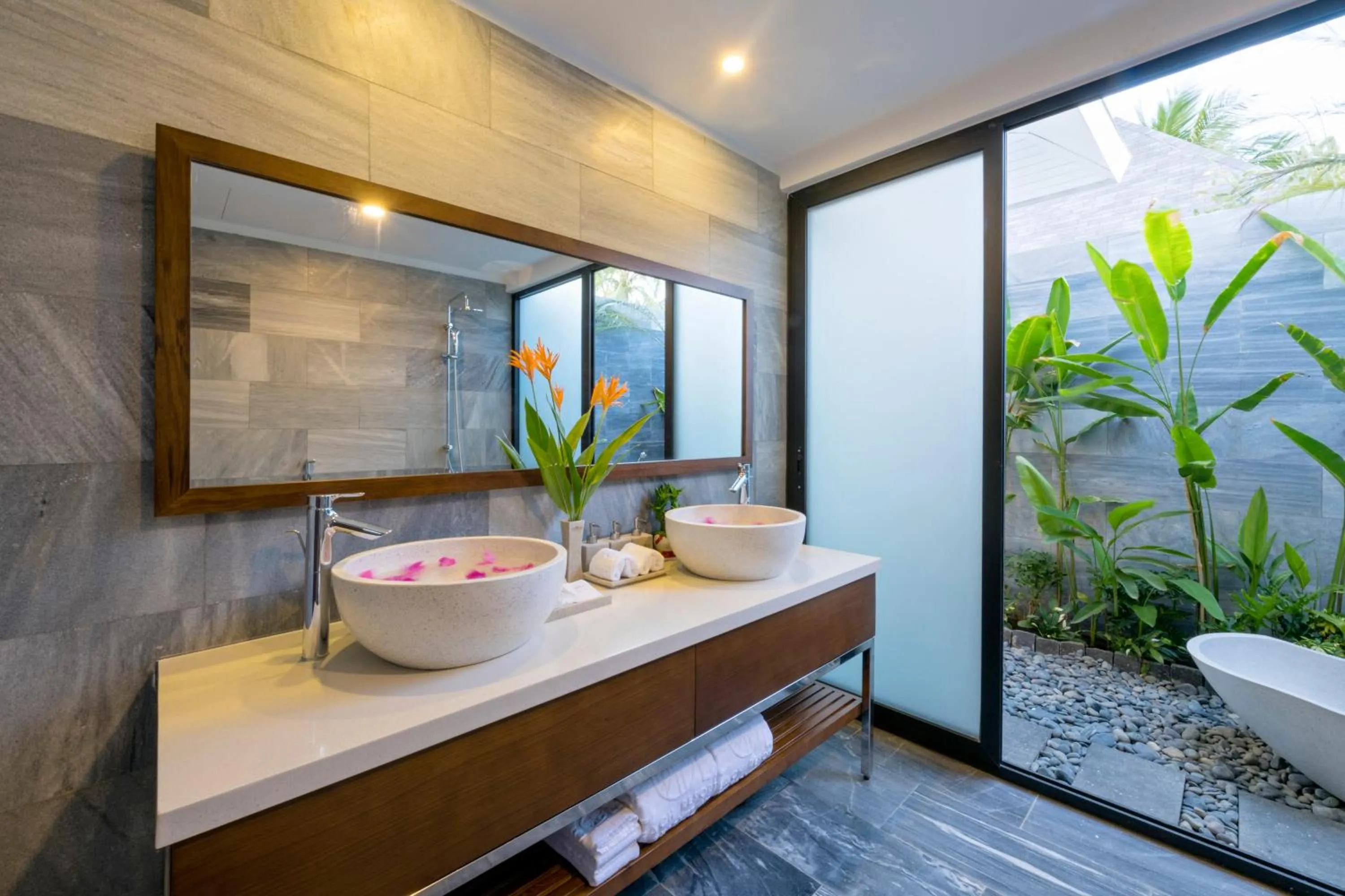 Shower in CocoLand Thu Xa Ancient Town Resort