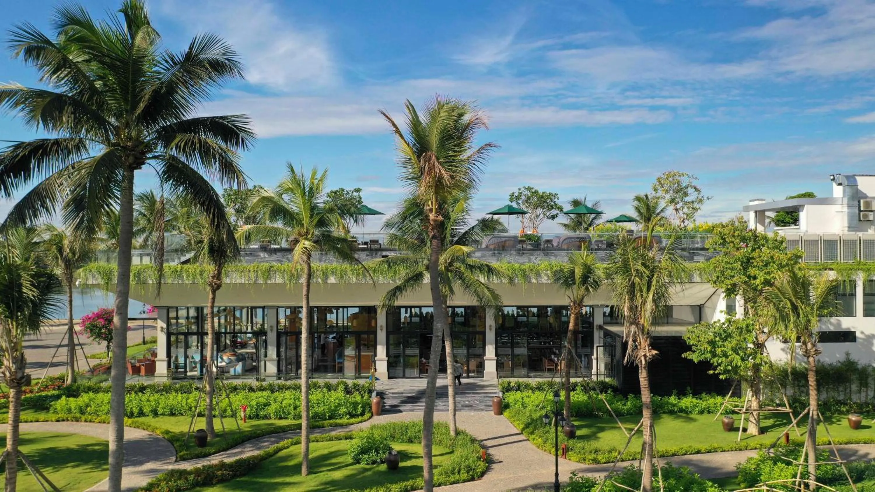 Property building in CocoLand Thu Xa Ancient Town Resort