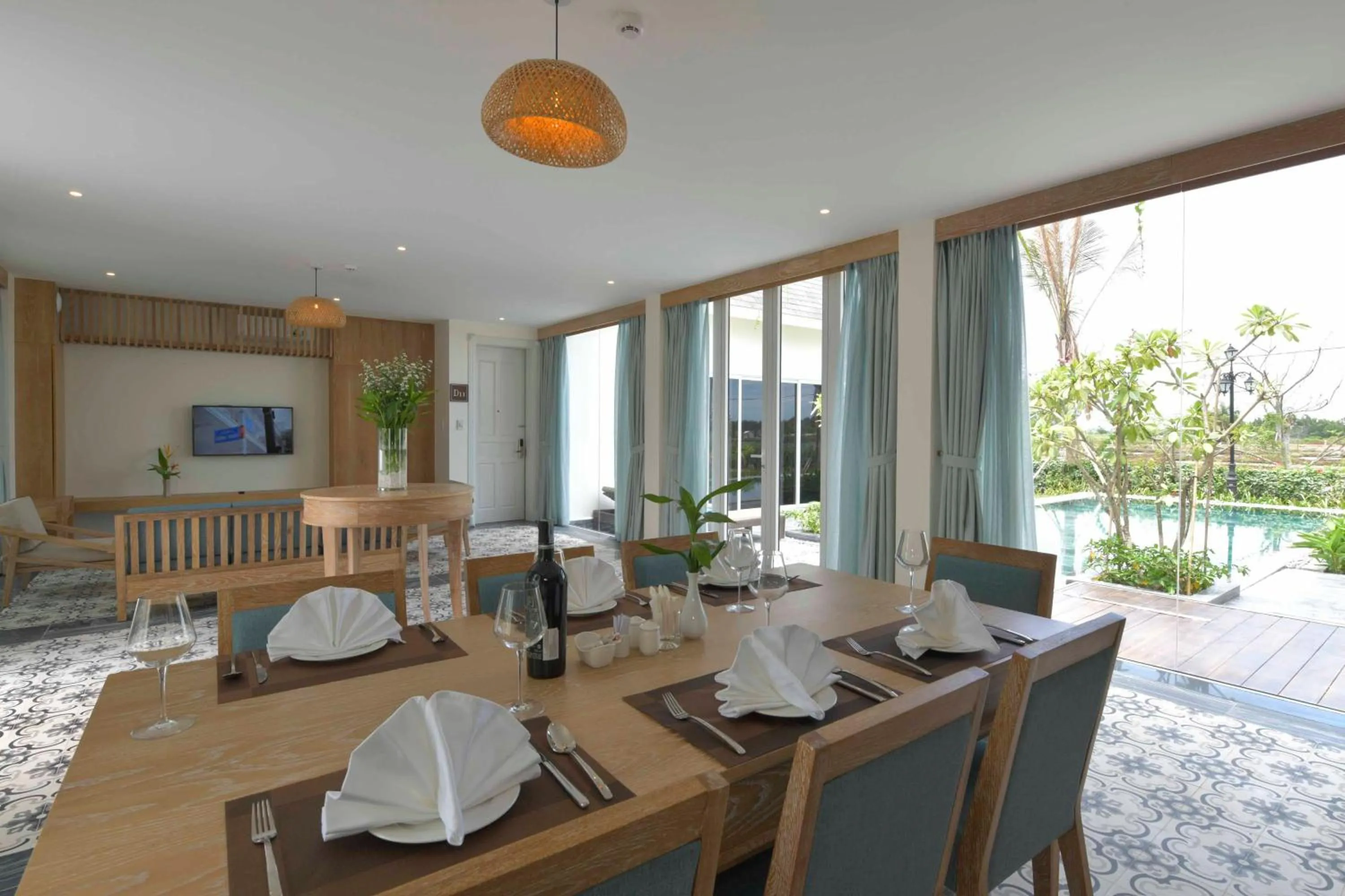 BBQ facilities in CocoLand Thu Xa Ancient Town Resort