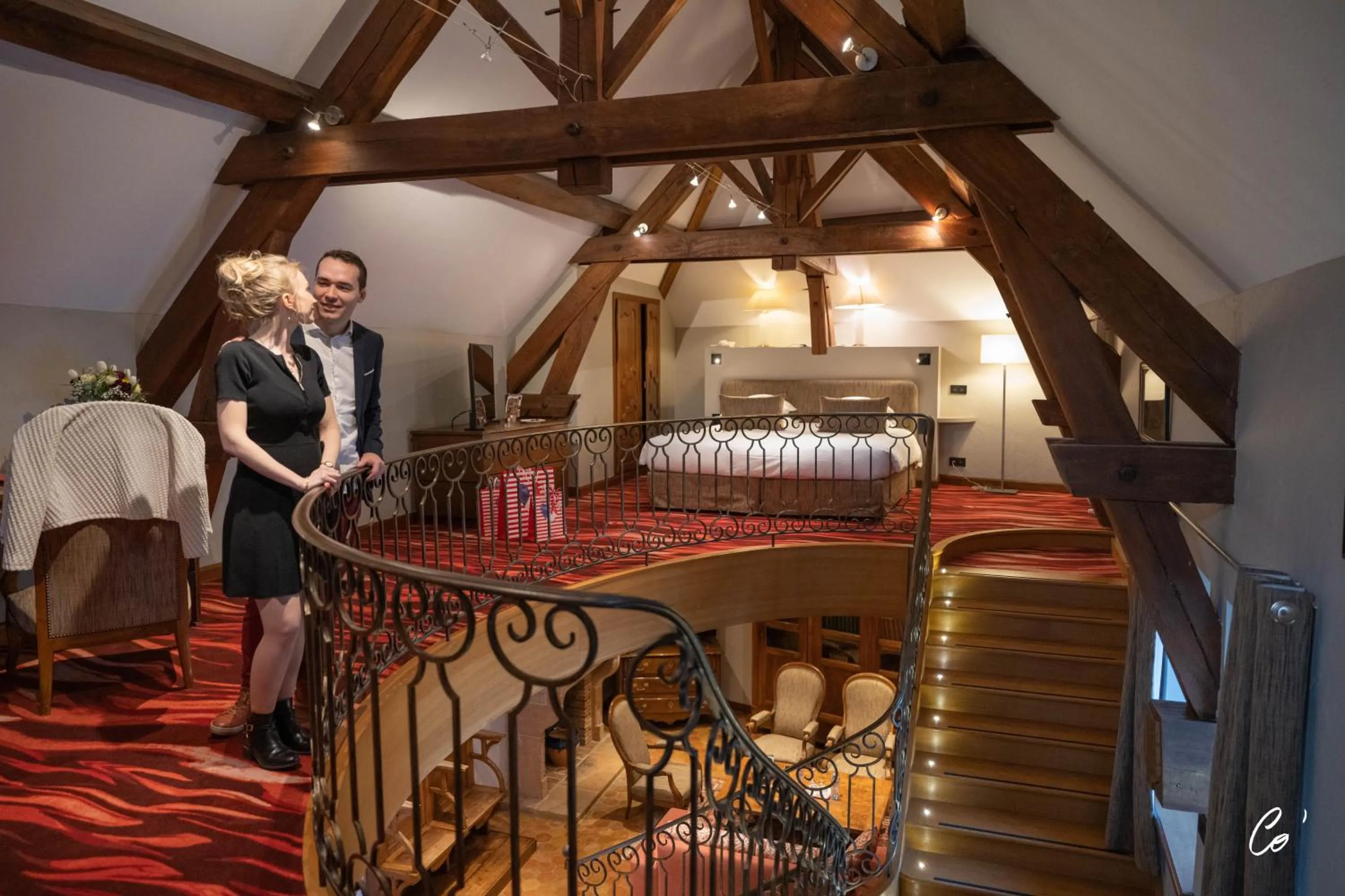 Bed in Georges Blanc Parc & Spa