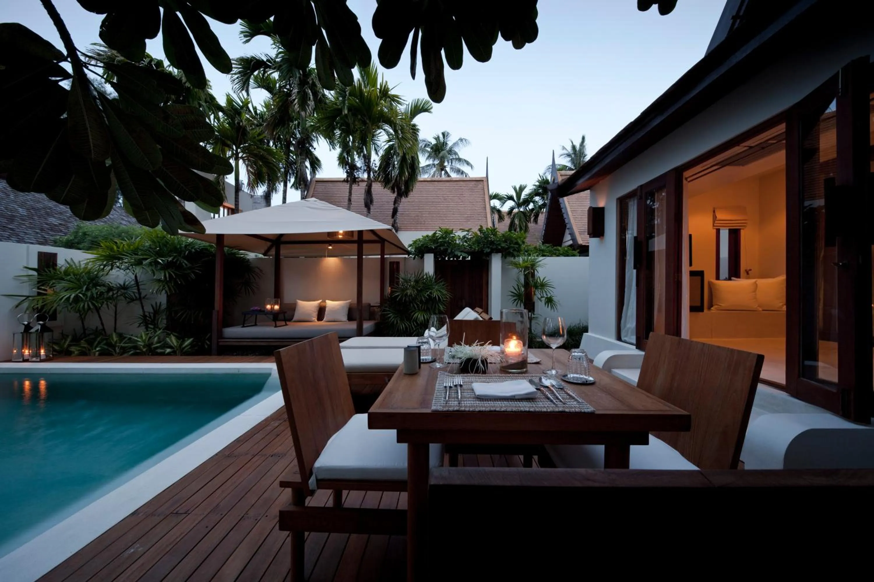 Seating area in SALA Samui Choengmon Beach Resort