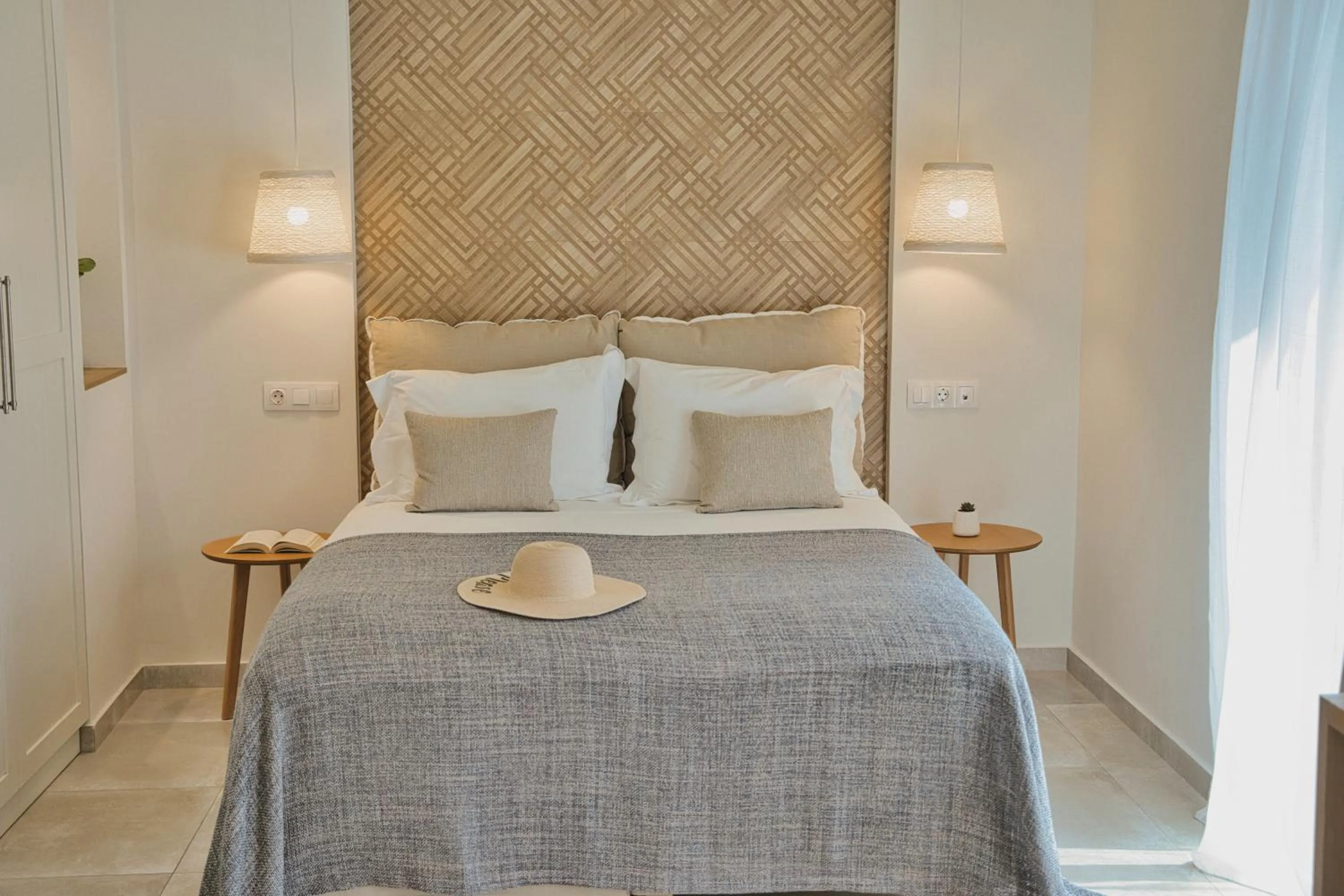 Bed in Aeolia suites