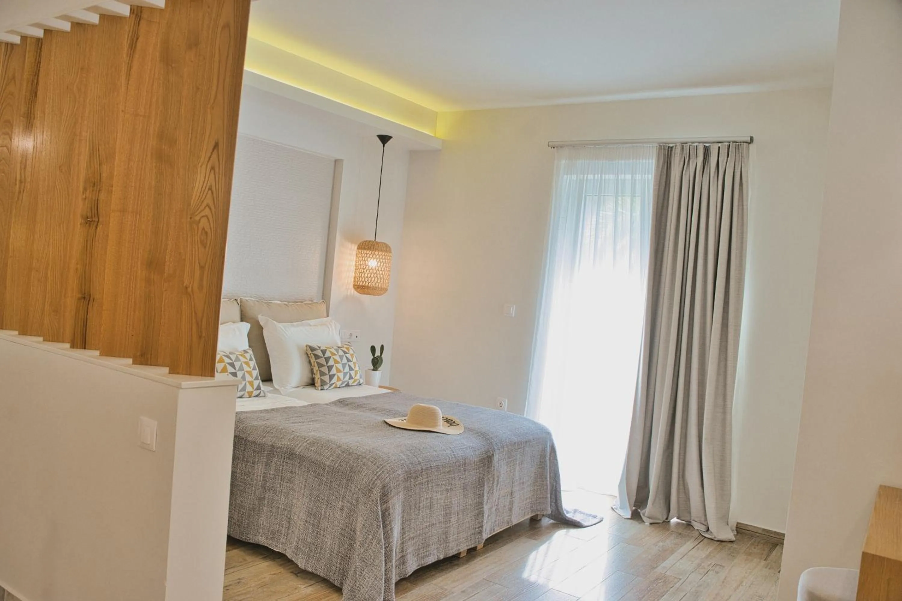 Bed in Aeolia suites