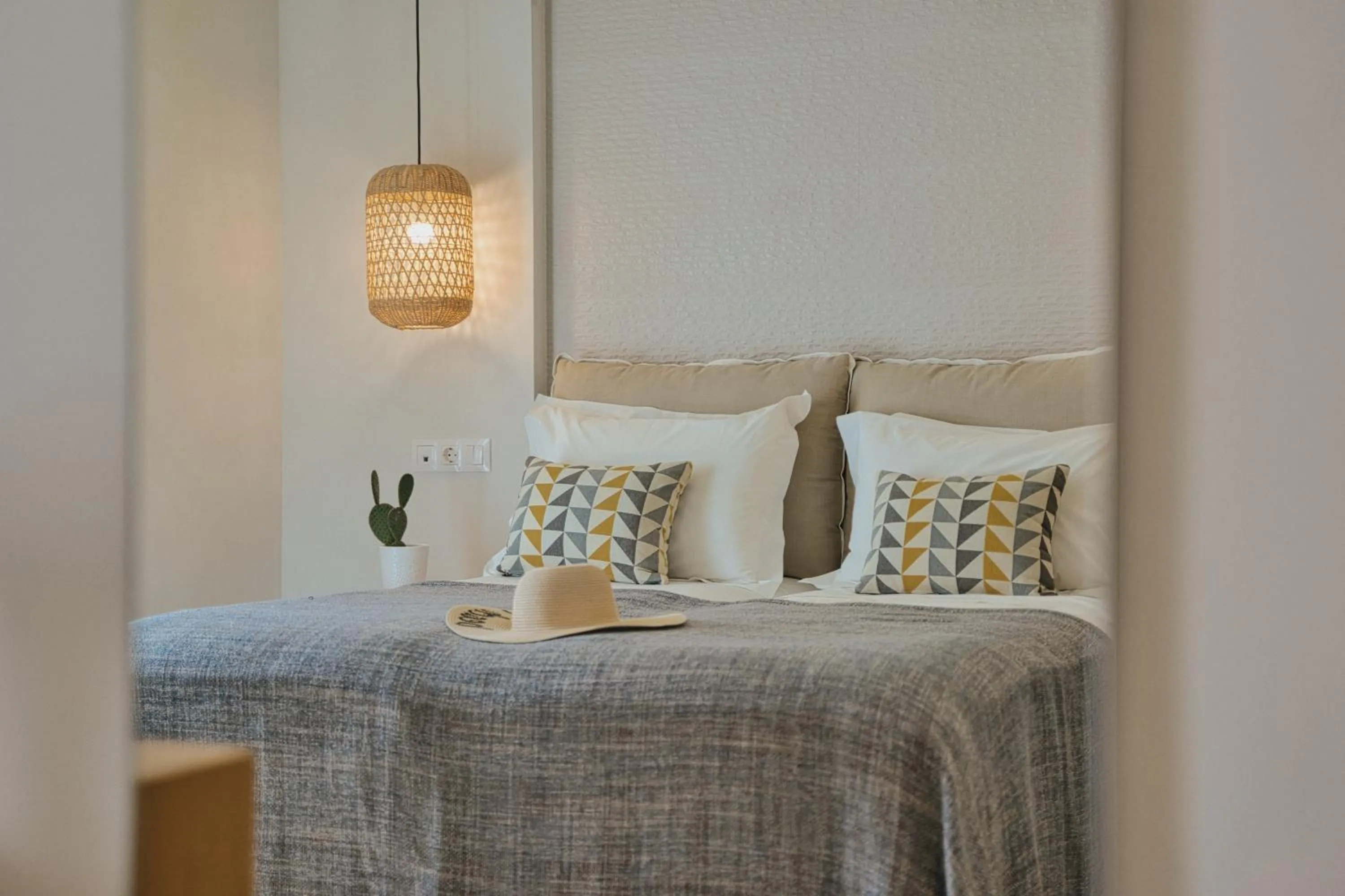 Bed in Aeolia suites