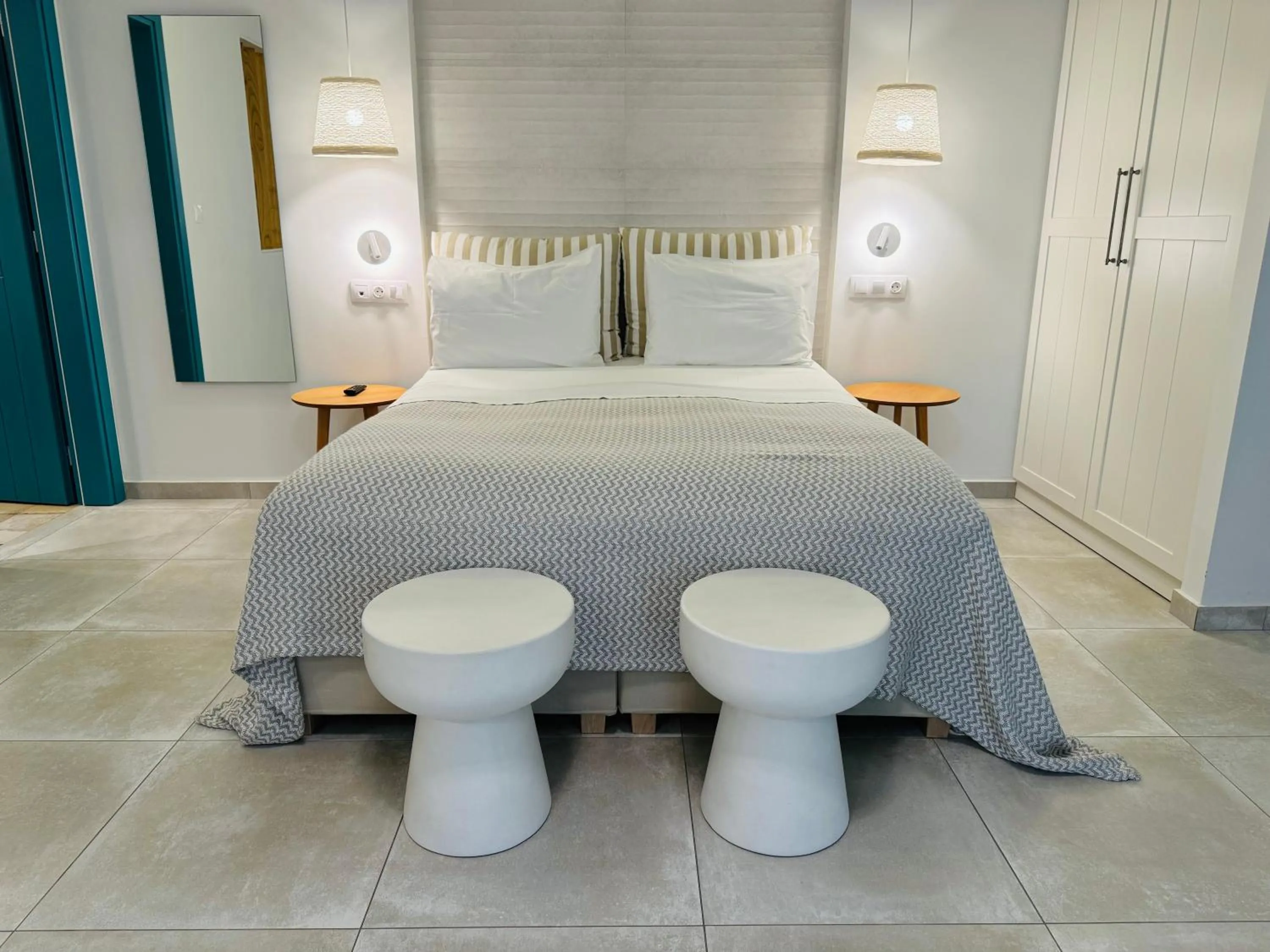 Bed in Aeolia suites