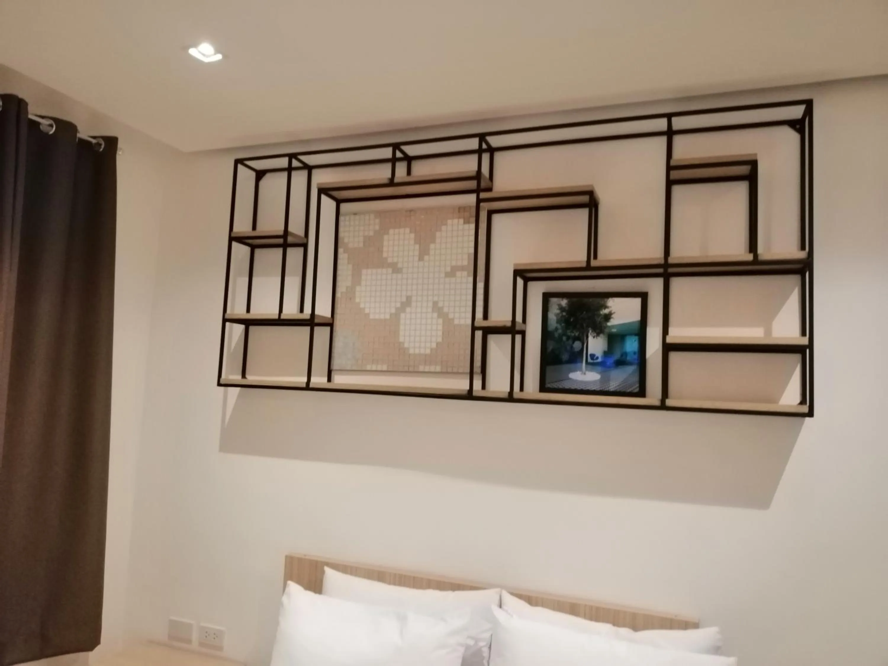 Decorative detail, Bed in Hotel Rupert A Baler