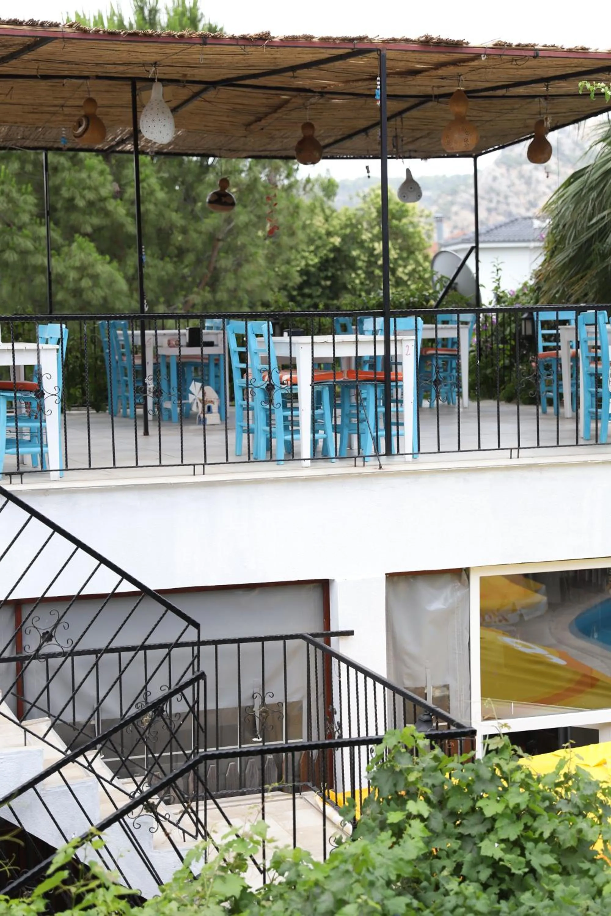 Restaurant/places to eat, Balcony/Terrace in YENI DOGA HOTEL