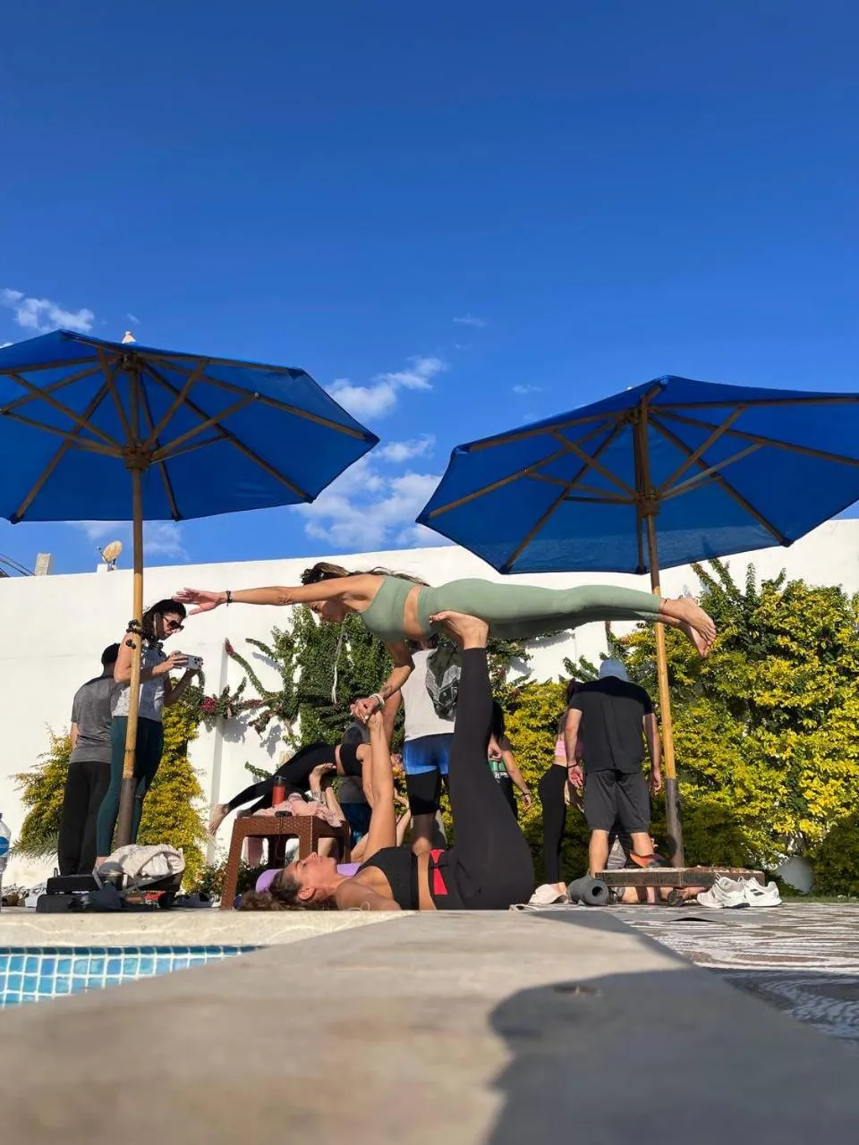 Pool view in Dahab Holiday Hotel