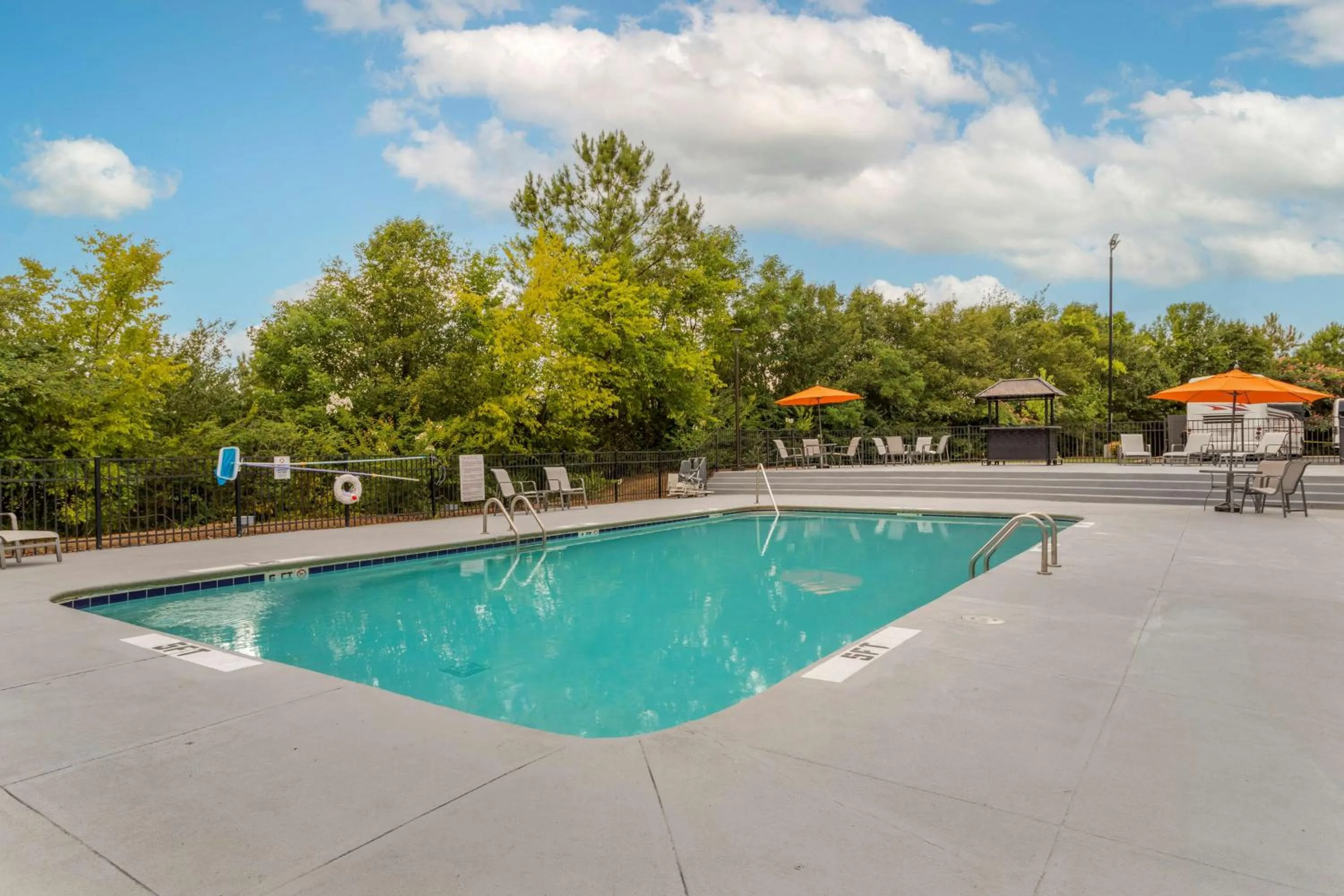 Pool view in Best Western Plus Cleveland Inn & Suites