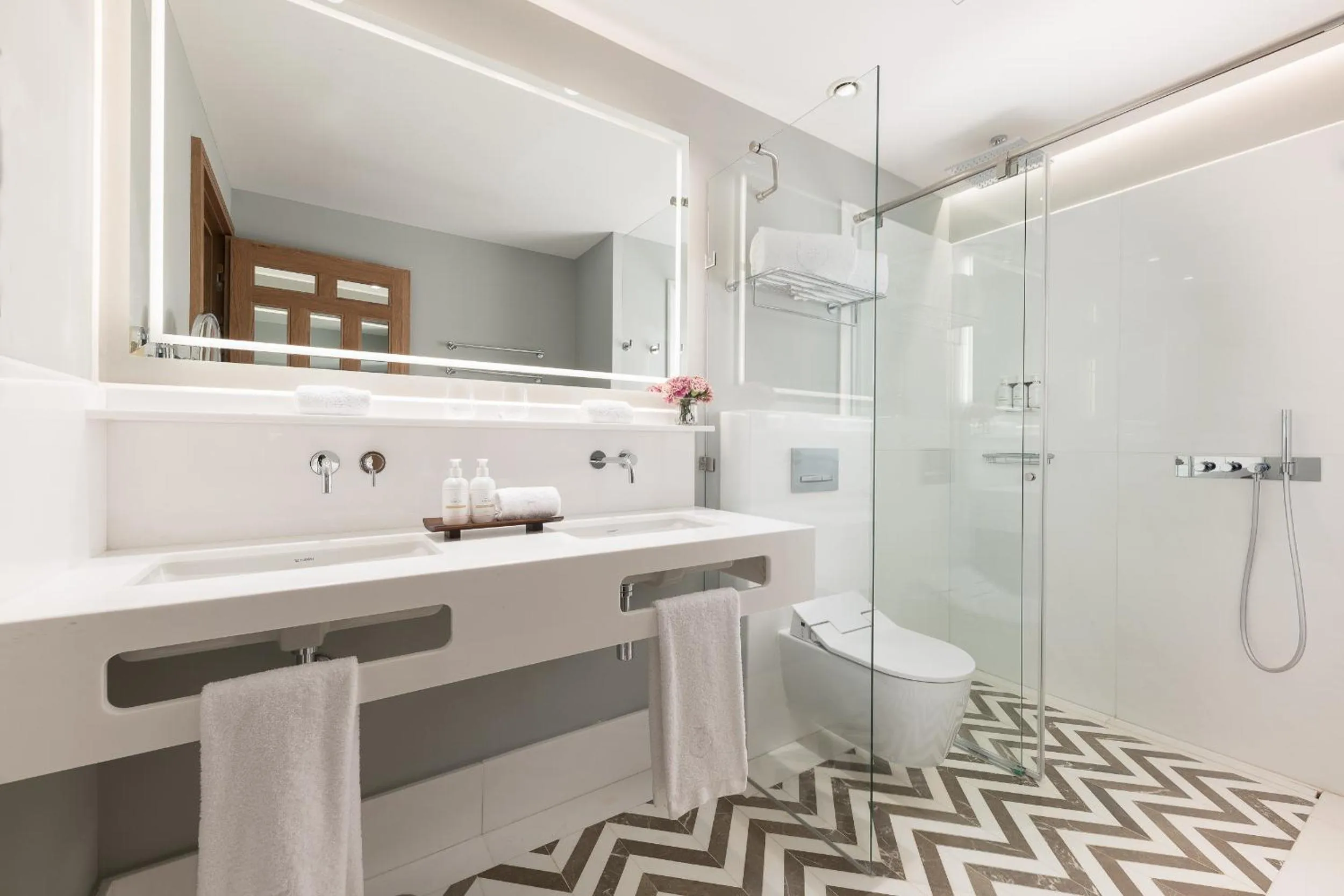 Shower in Palacio Solecio, a Small Luxury Hotel of the World