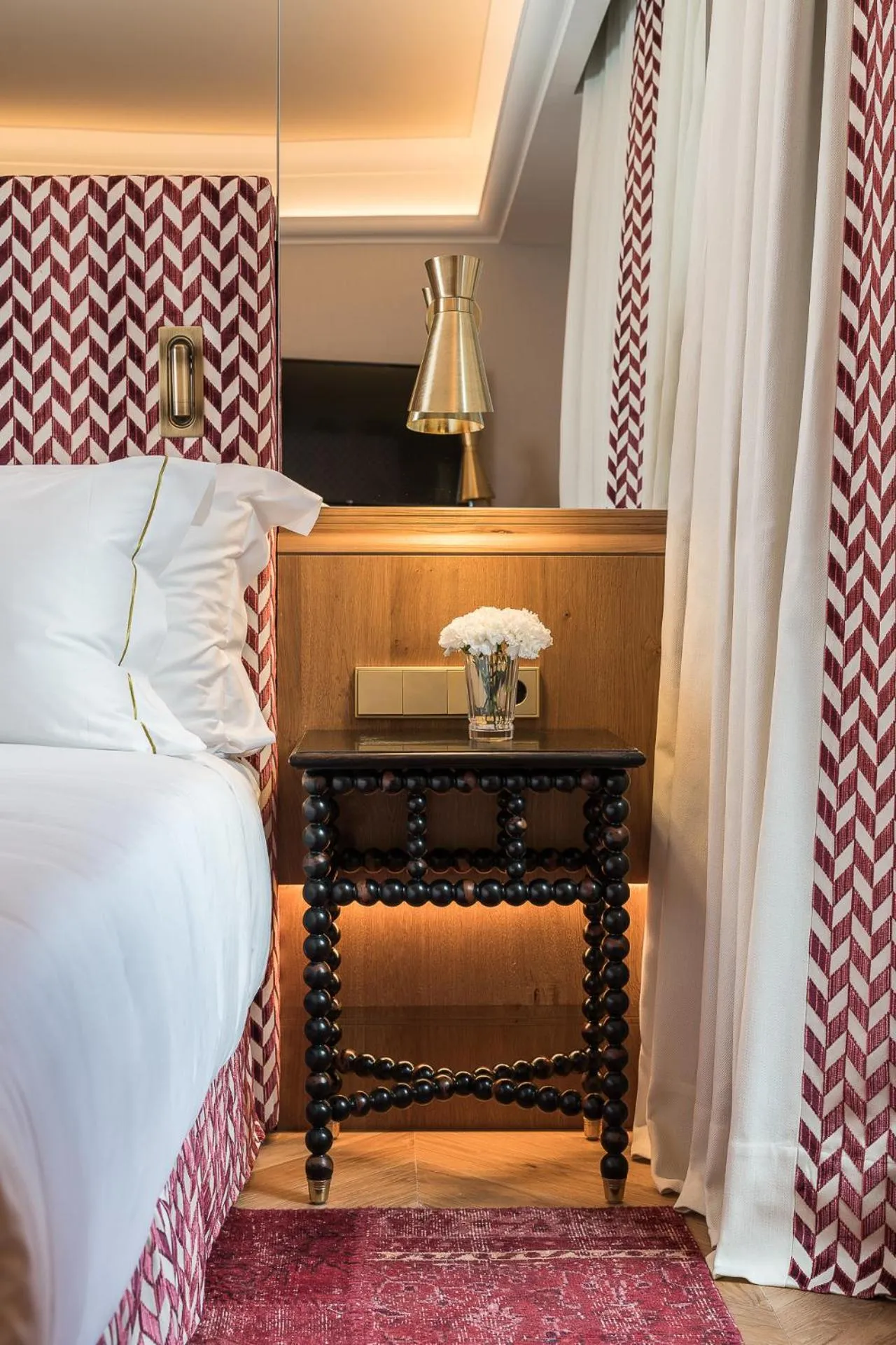 Bed in Palacio Solecio, a Small Luxury Hotel of the World