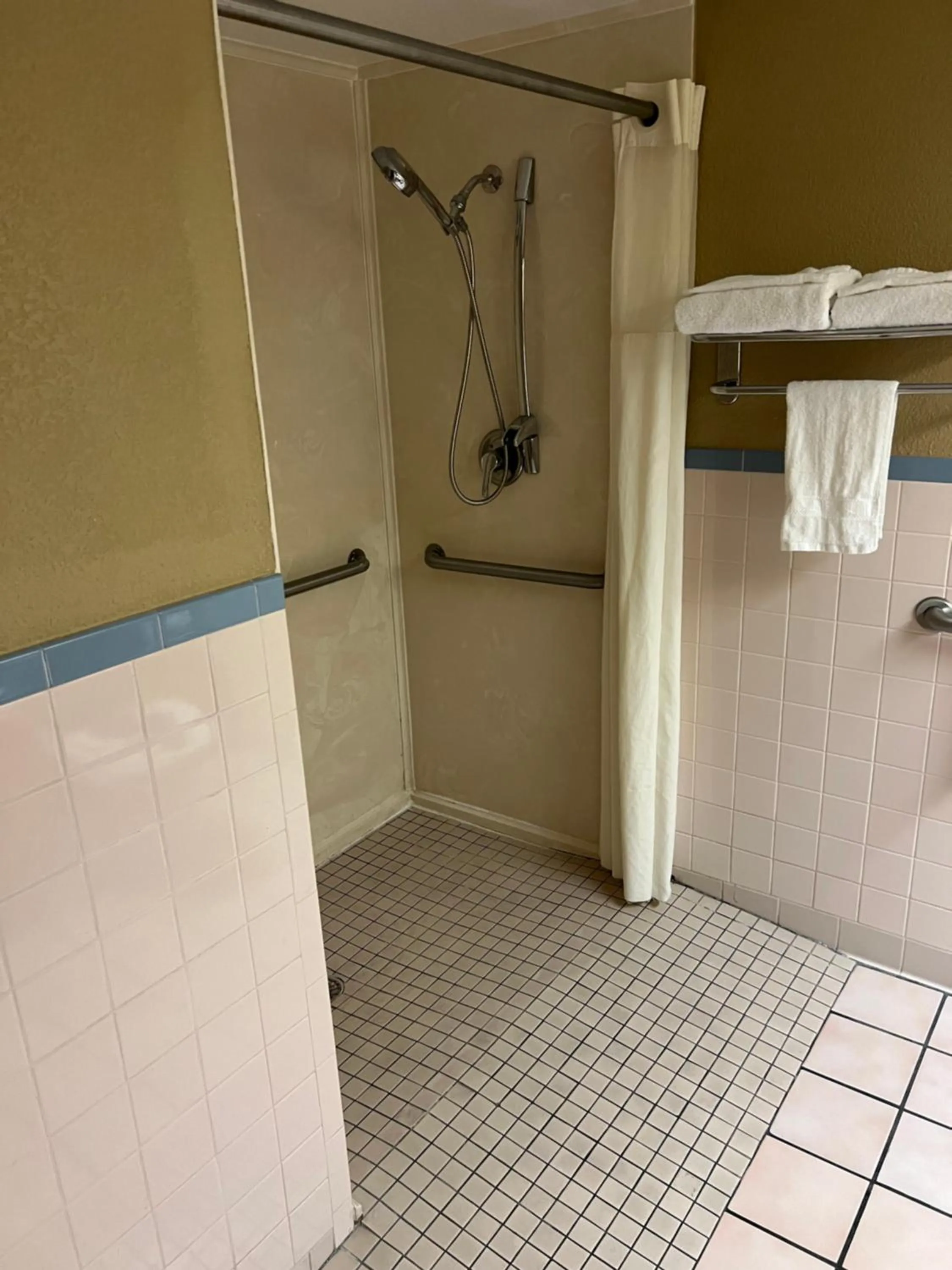 Shower in Americas Best Value Inn Pharr/McAllen