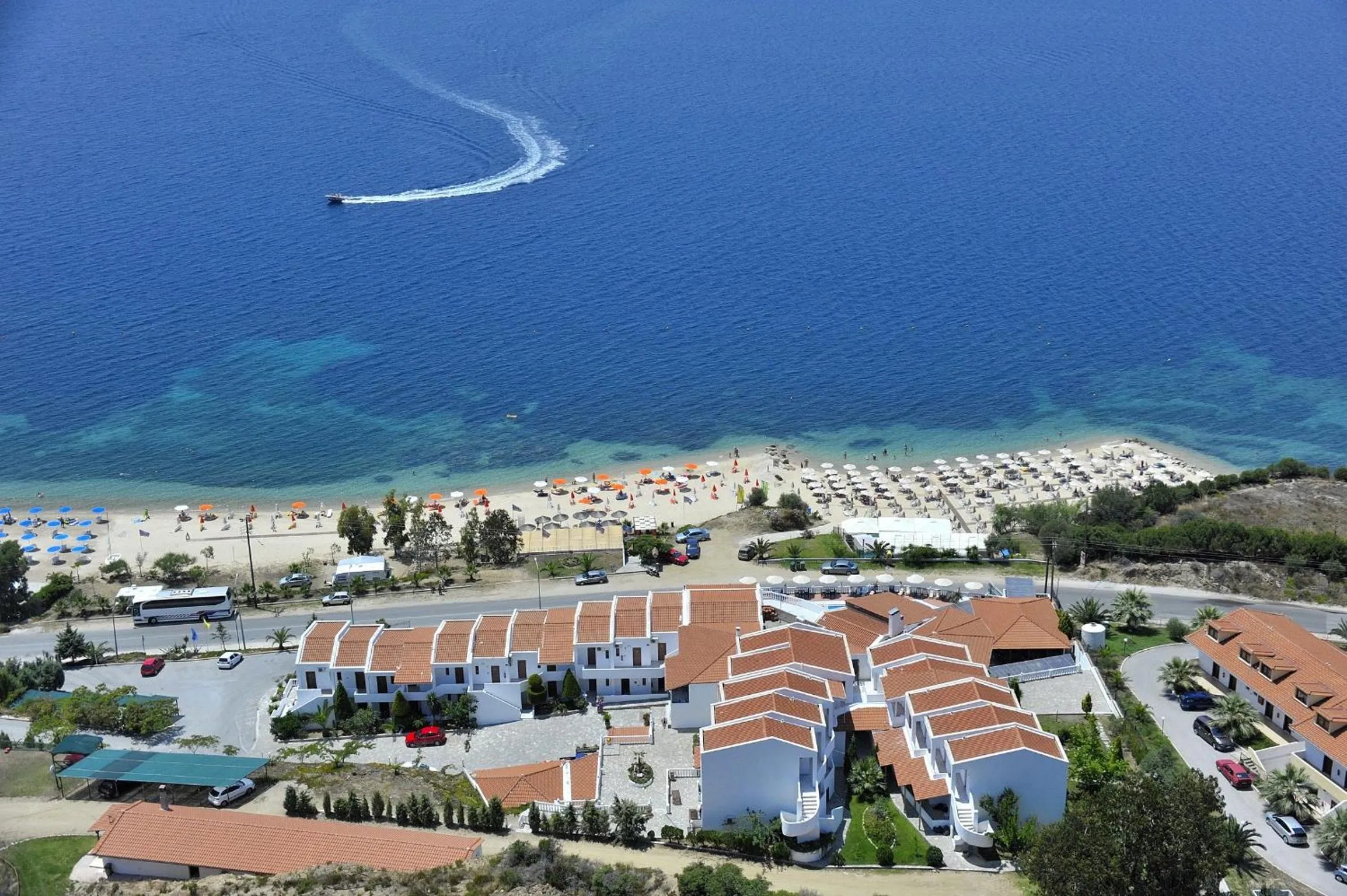 Bird's eye view in Hotel Akti Ouranoupoli Beach Resort
